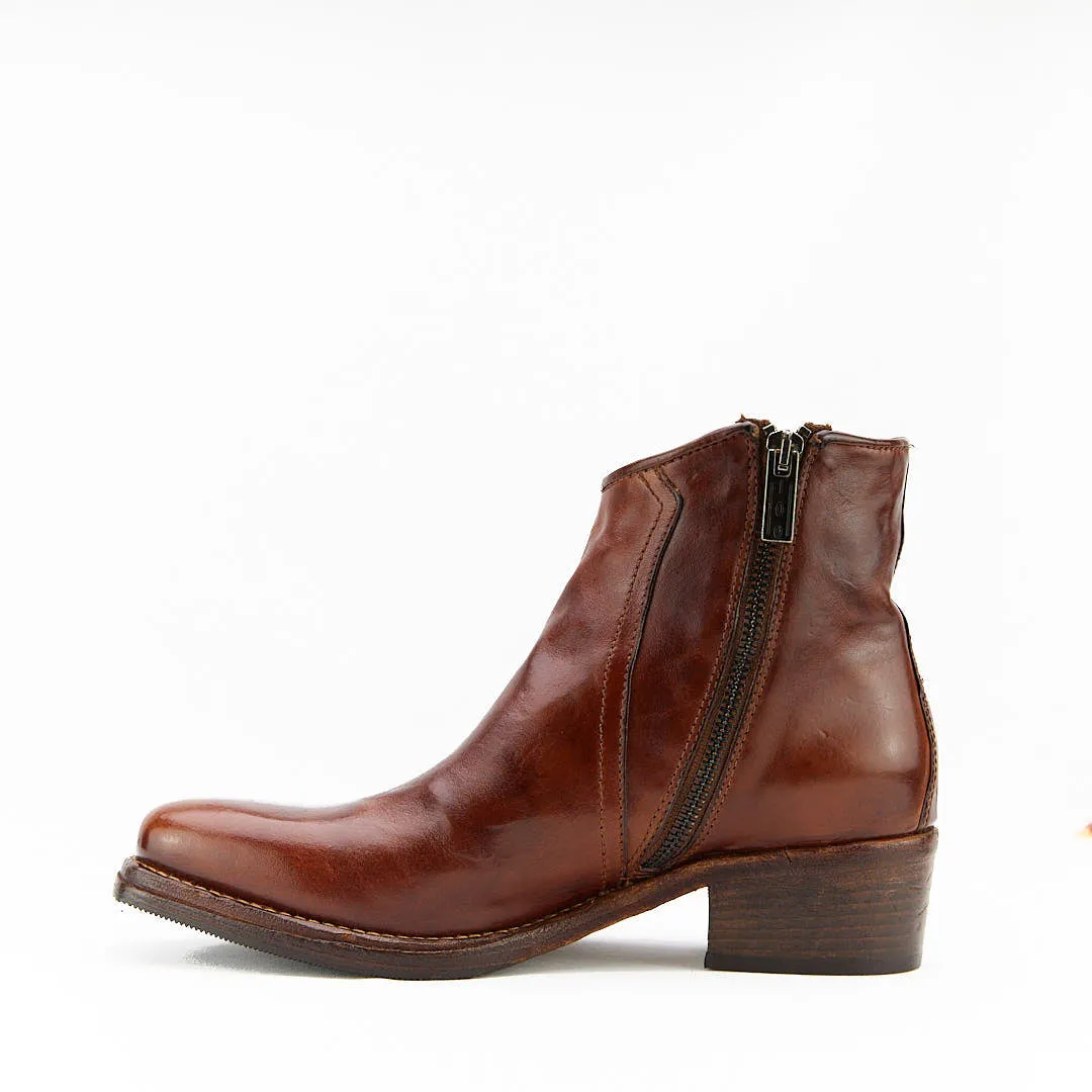 INDAM CUOIO - Stivaletto con Zip Donna in Vitello Vegetale - HUNDRED100