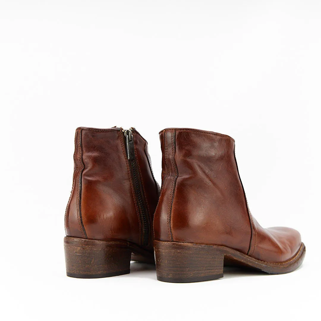 INDAM CUOIO - Stivaletto con Zip Donna in Vitello Vegetale - HUNDRED100