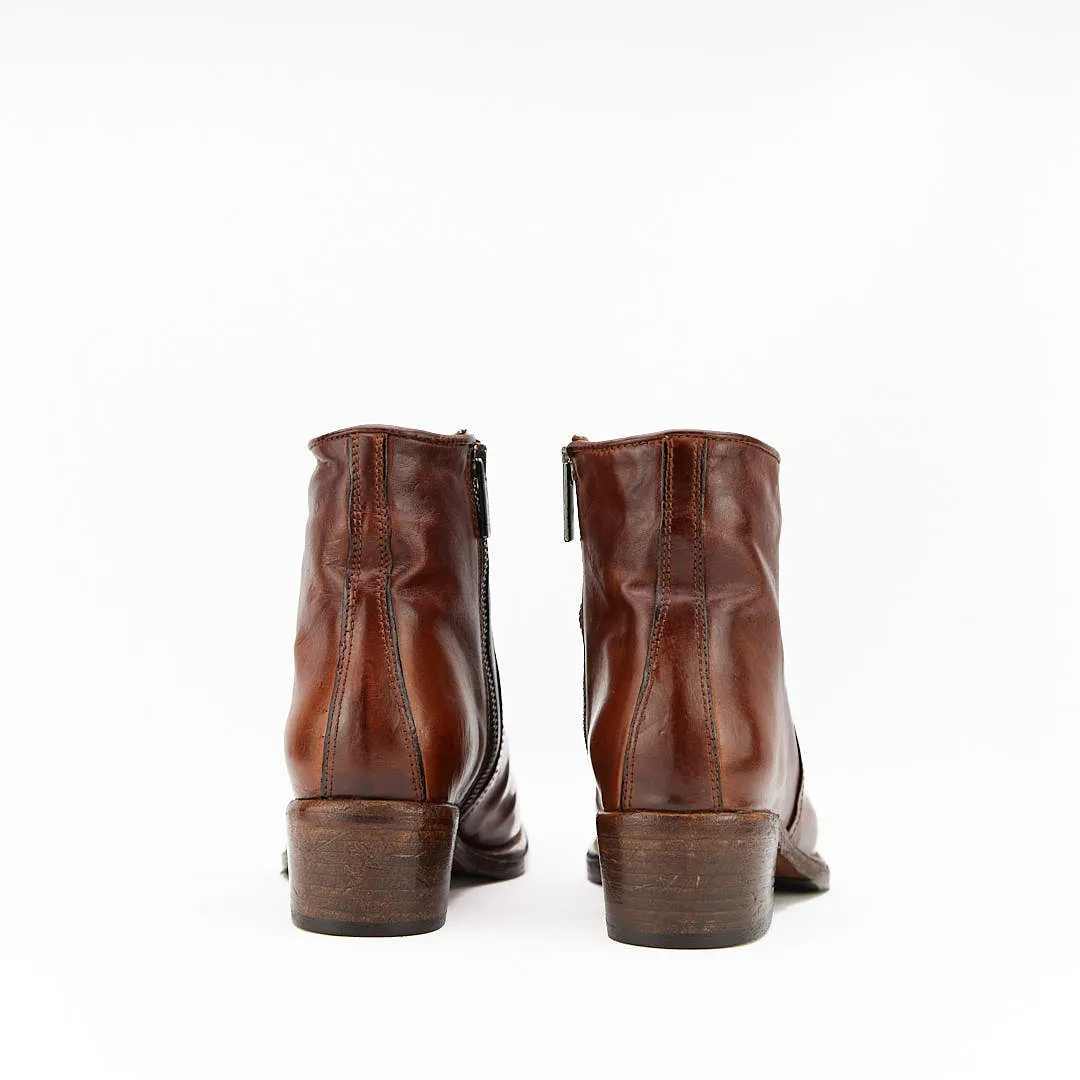 INDAM CUOIO - Stivaletto con Zip Donna in Vitello Vegetale - HUNDRED100