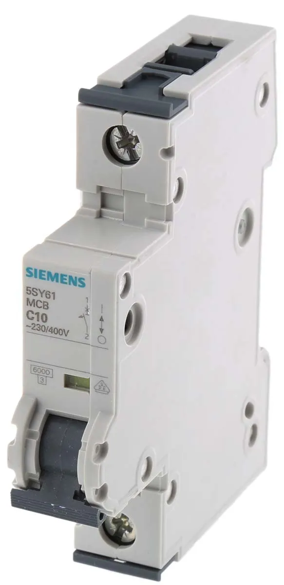Interruttore magnetotermico Siemens, 1P 10A 6 kA, Tipo C