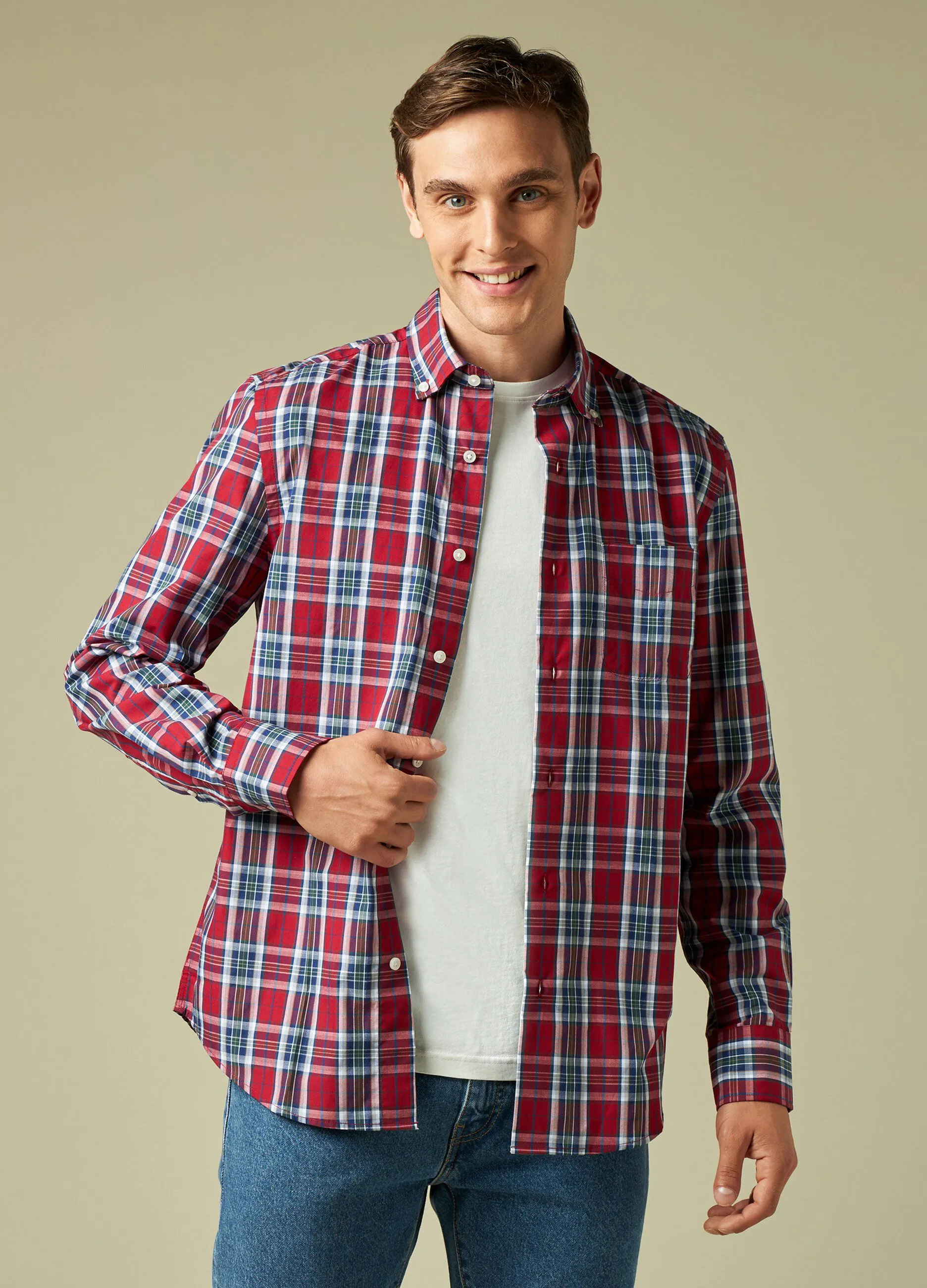 J. HART & BROS  Camicia a quadri uomo