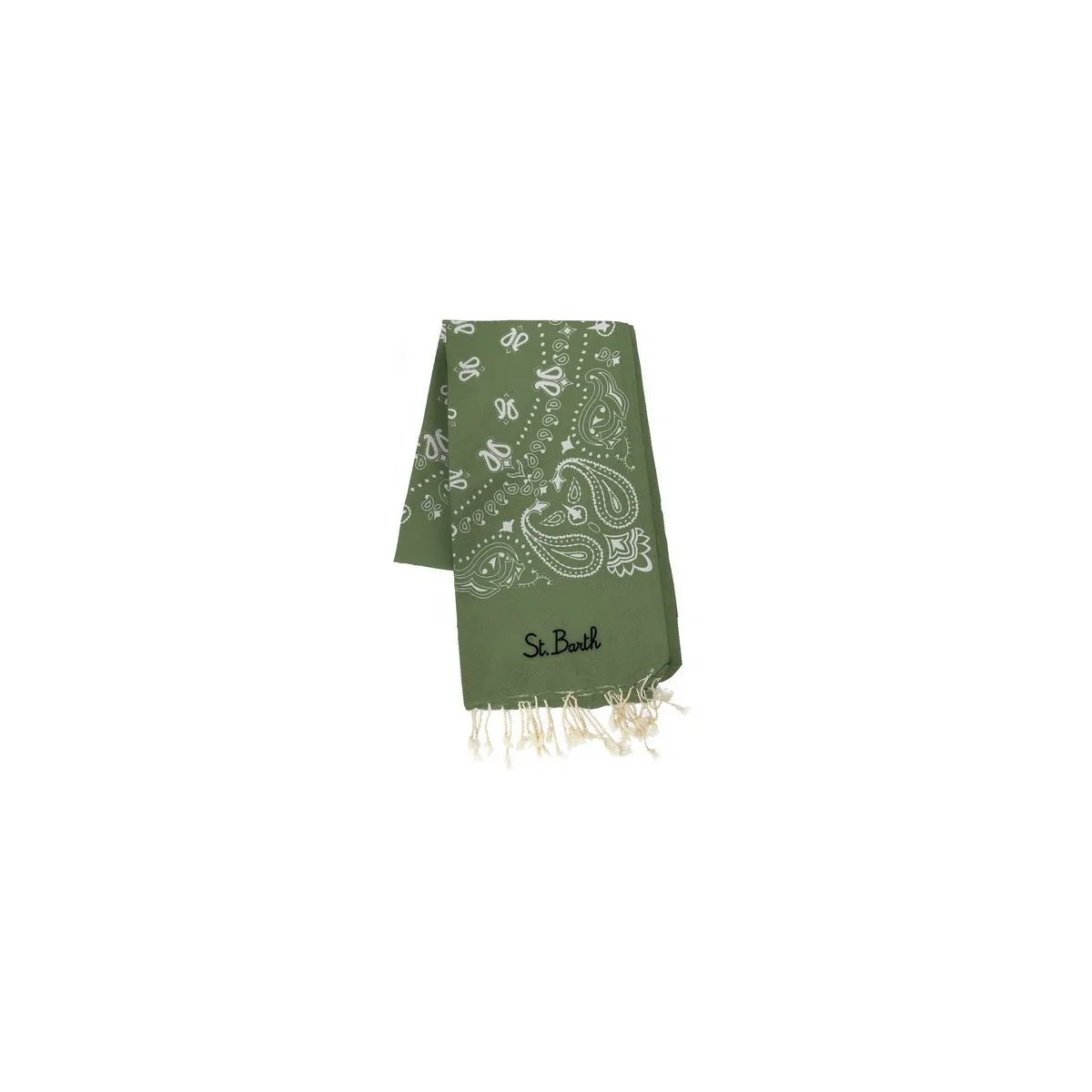 Jacquard Bandana Beach Towel With Fringe