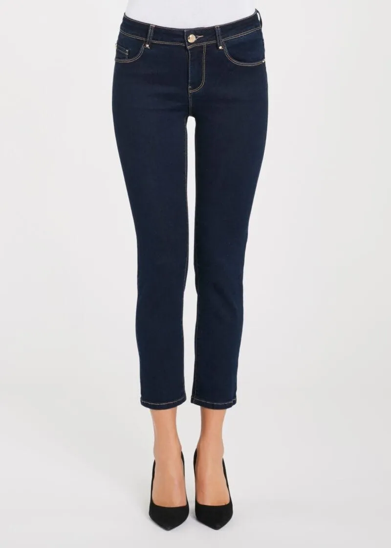 Jeans con spacchetti sul retro