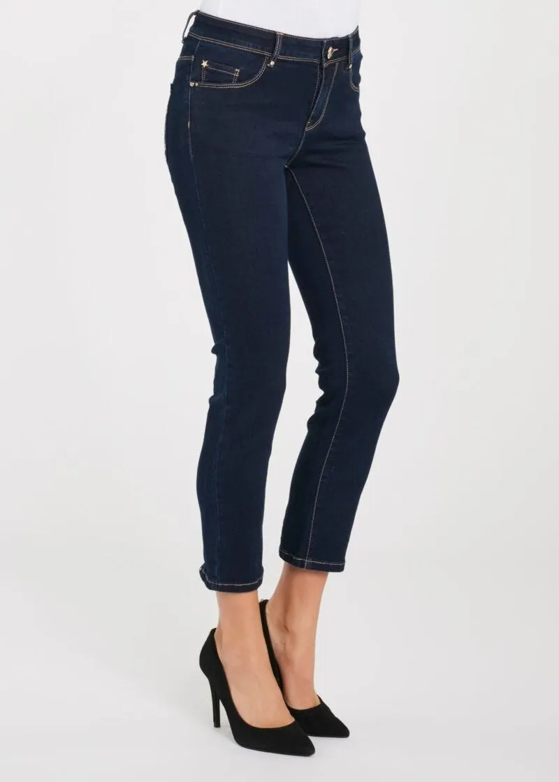 Jeans con spacchetti sul retro