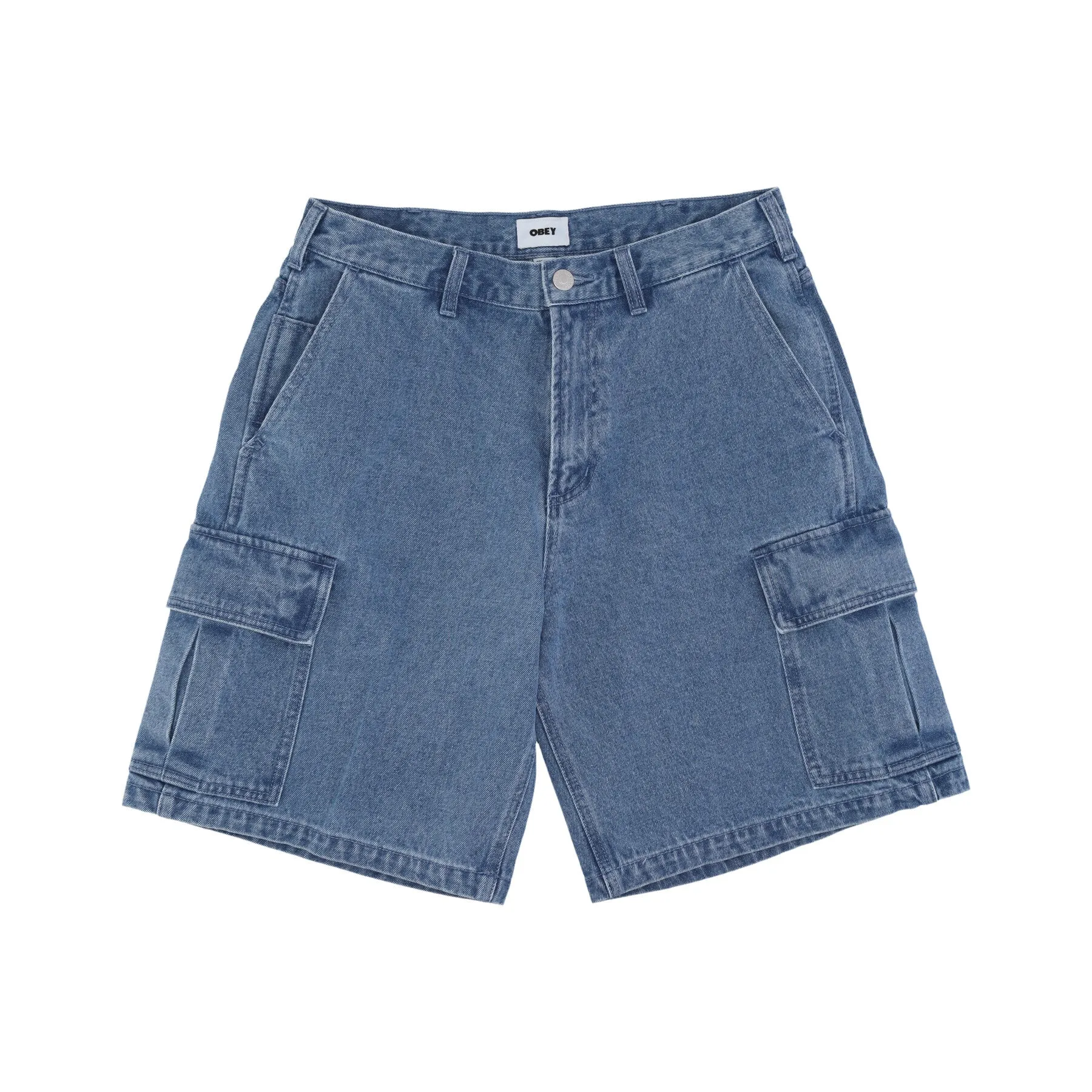 Jeans Corto Uomo Bigwig Baggy Denim Cargo Short Light Indigo