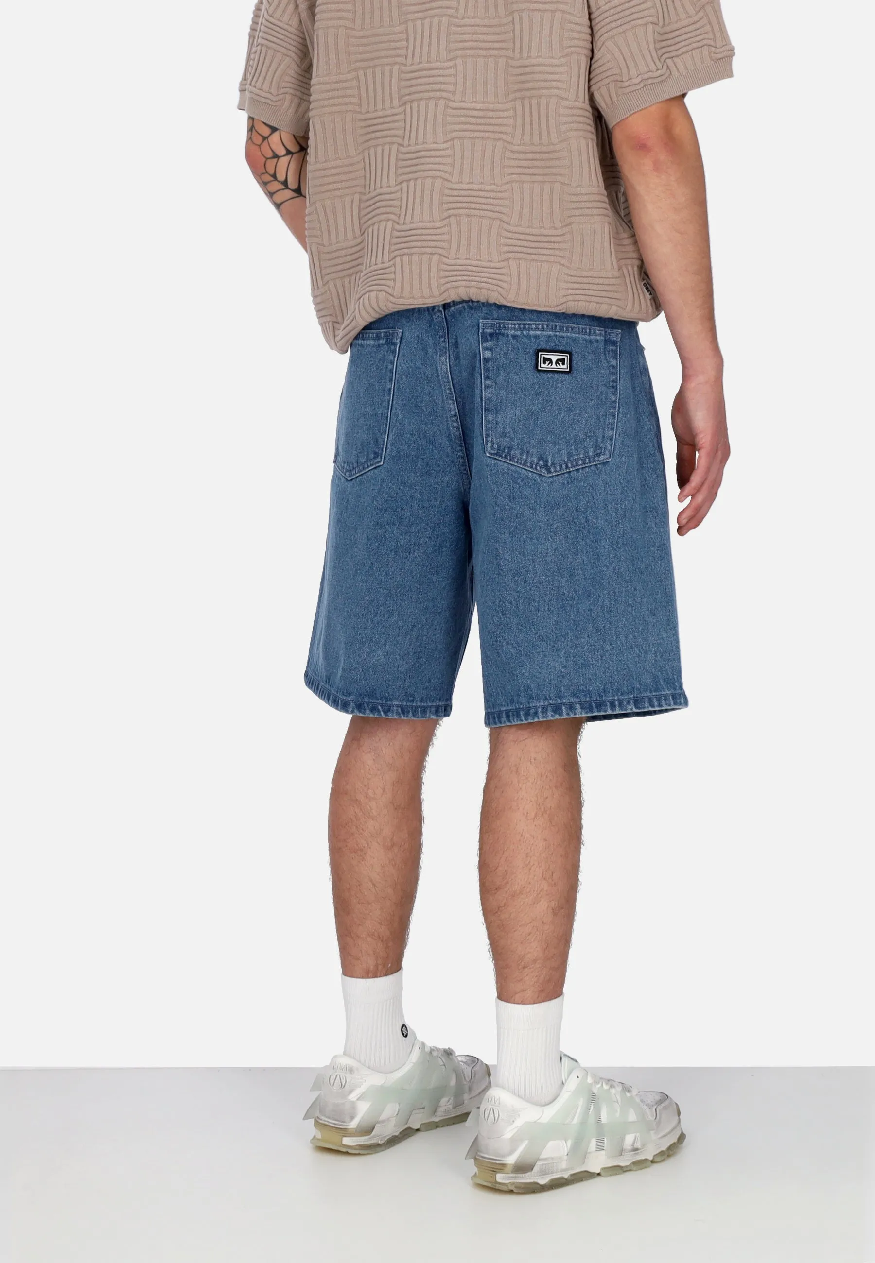 Jeans Corto Uomo Bigwig Baggy Denim Short Light Indigo