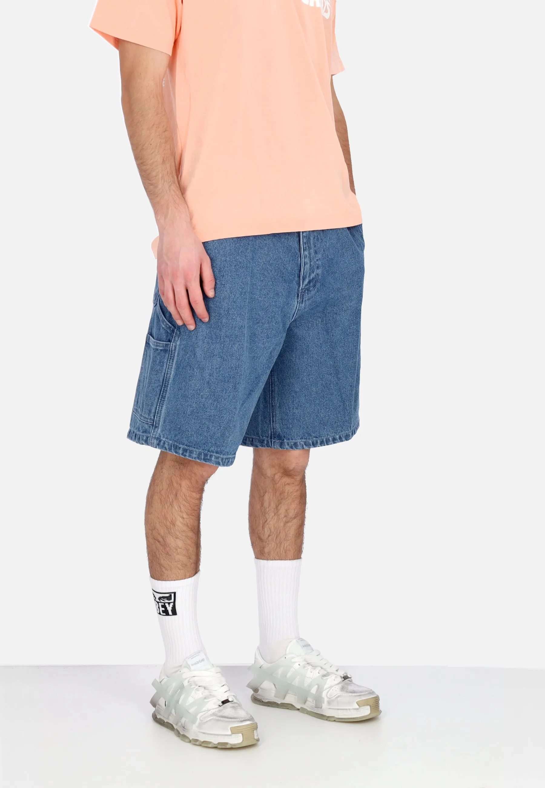 Jeans Corto Uomo Bigwig Denim Carpenter Short Light Indigo