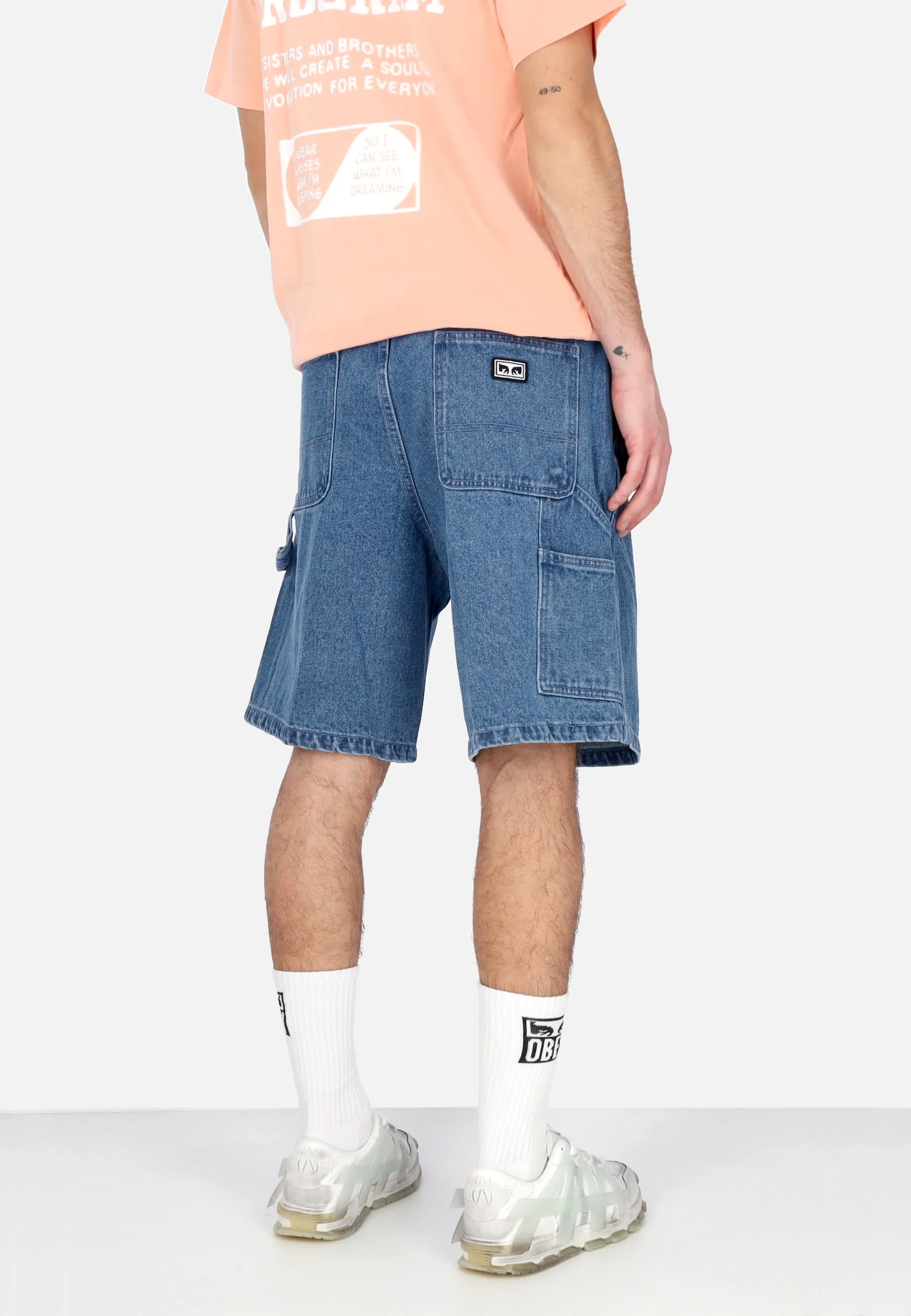 Jeans Corto Uomo Bigwig Denim Carpenter Short Light Indigo