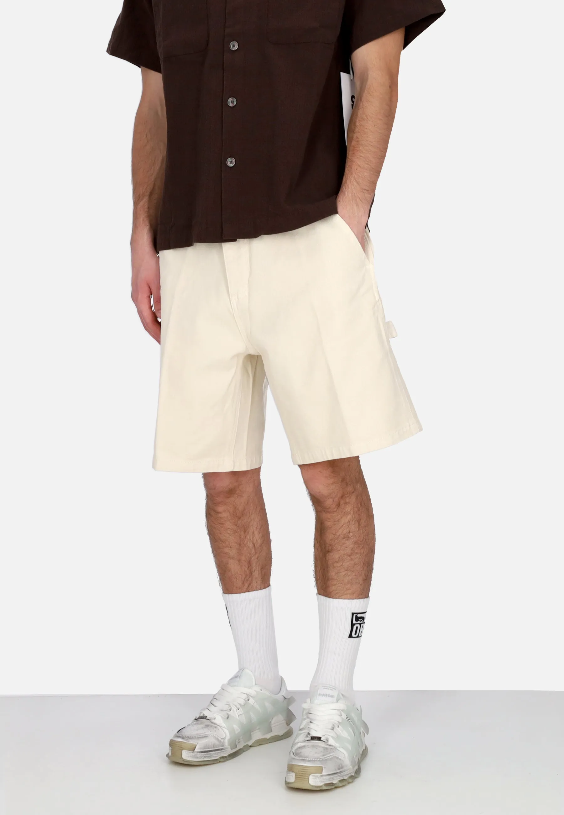 Jeans Corto Uomo Bigwig Denim Carpenter Short Unbleached