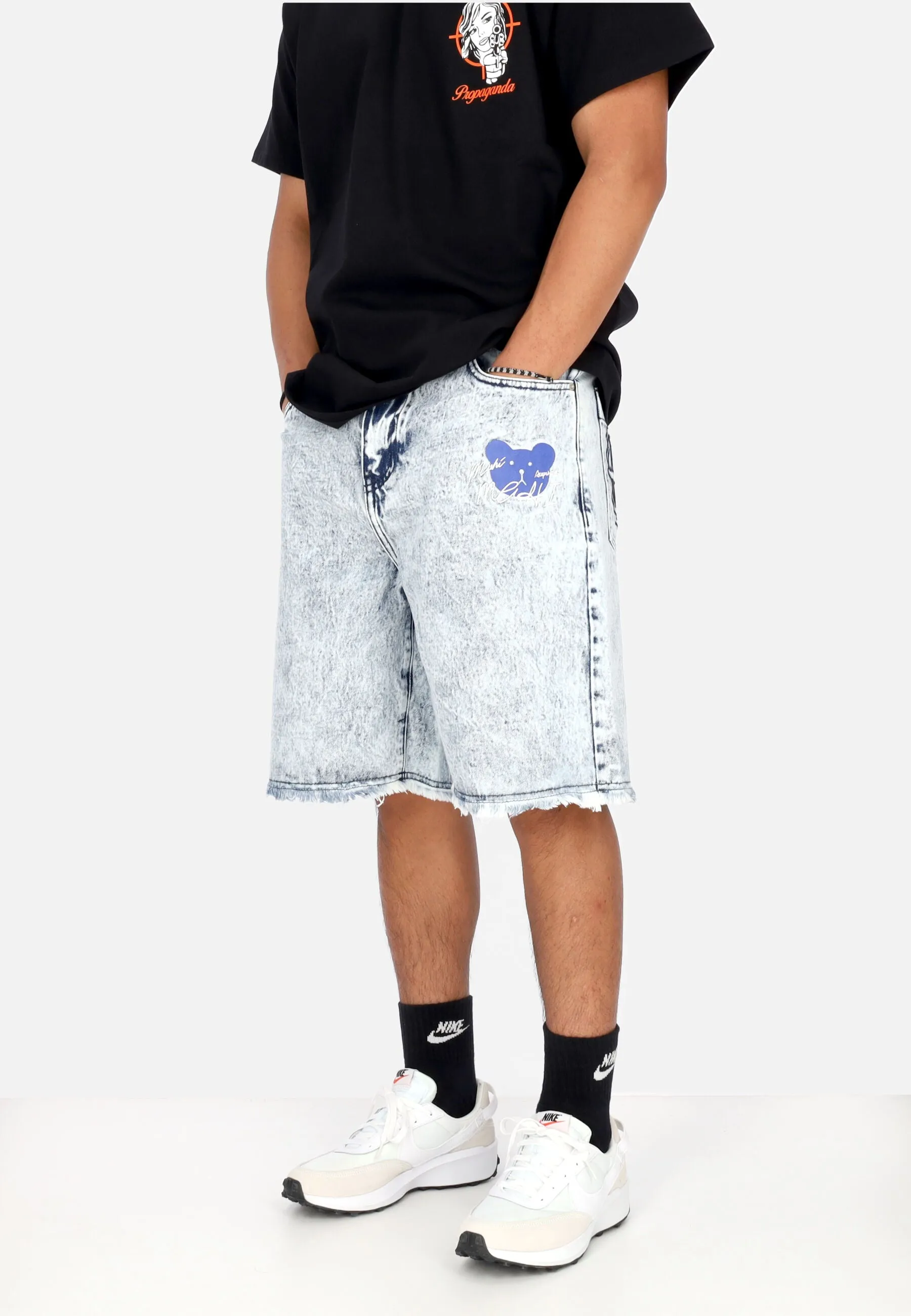 Jeans Corto Uomo Clueless Denim Shorts Blue