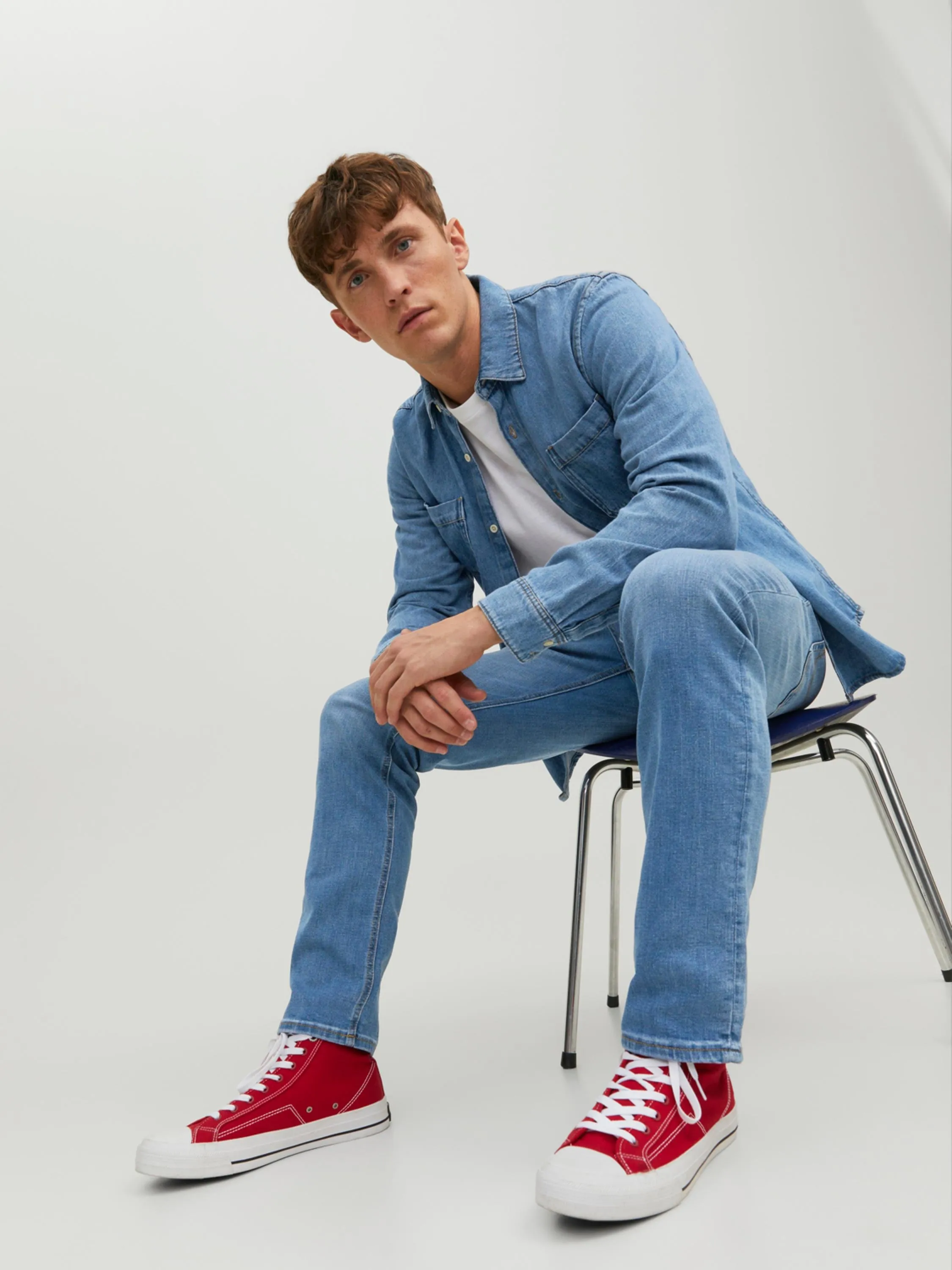 JJITIM ORIGINAL - Jeans a sigaretta