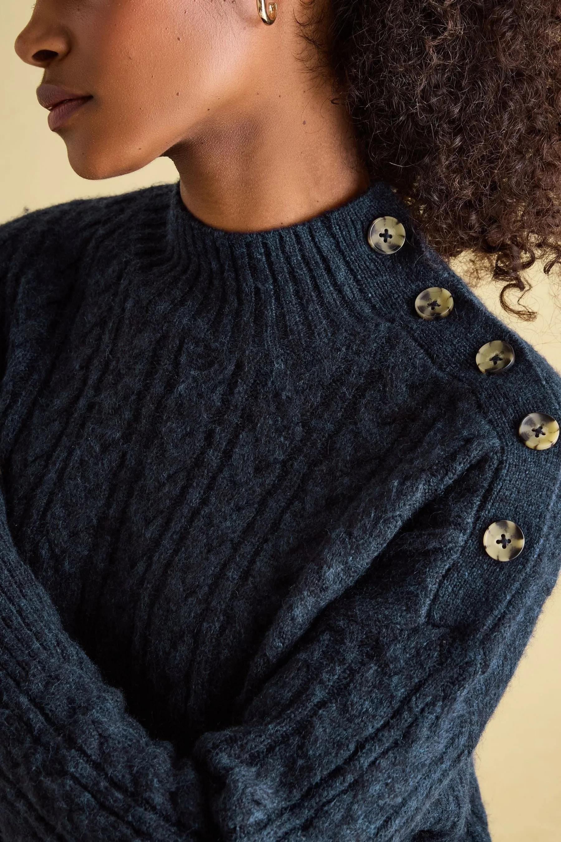 Joules Betsy Button Cavo a spalla Maglione    
