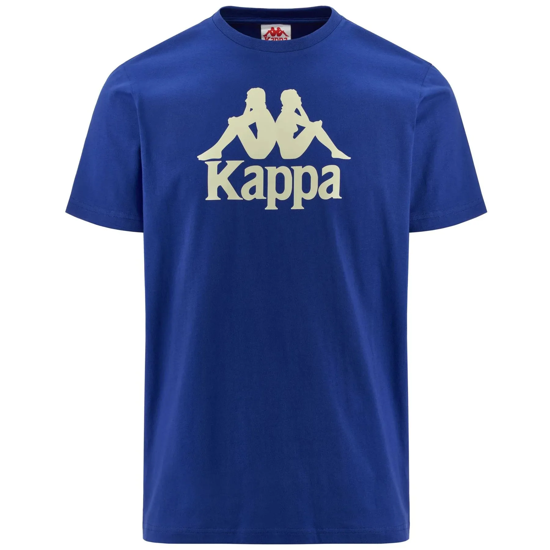KAPPA T-SHIRT AUTHENTIC ESTESSI BLUE ROYAL-WHITE ANTIQUE - 304KPT0-PUF