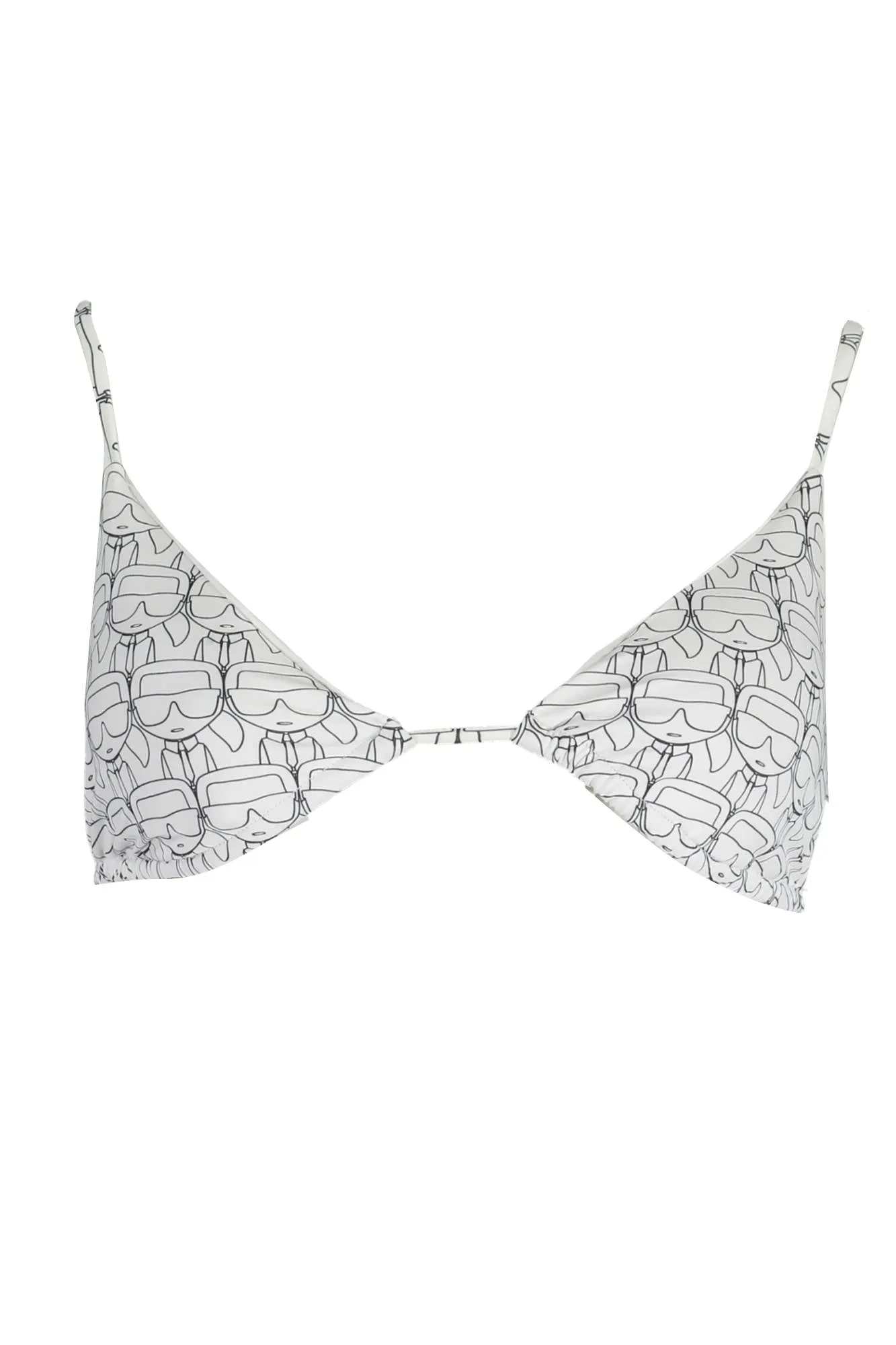 KARL LAGERFELD BEACHWEAR COSTUME PARTE SOPRA DONNA BIANCO