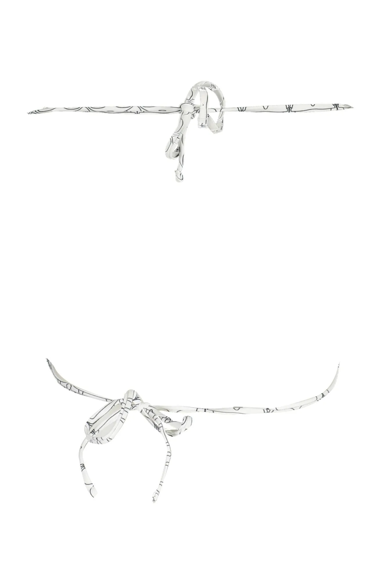 KARL LAGERFELD BEACHWEAR COSTUME PARTE SOPRA DONNA BIANCO