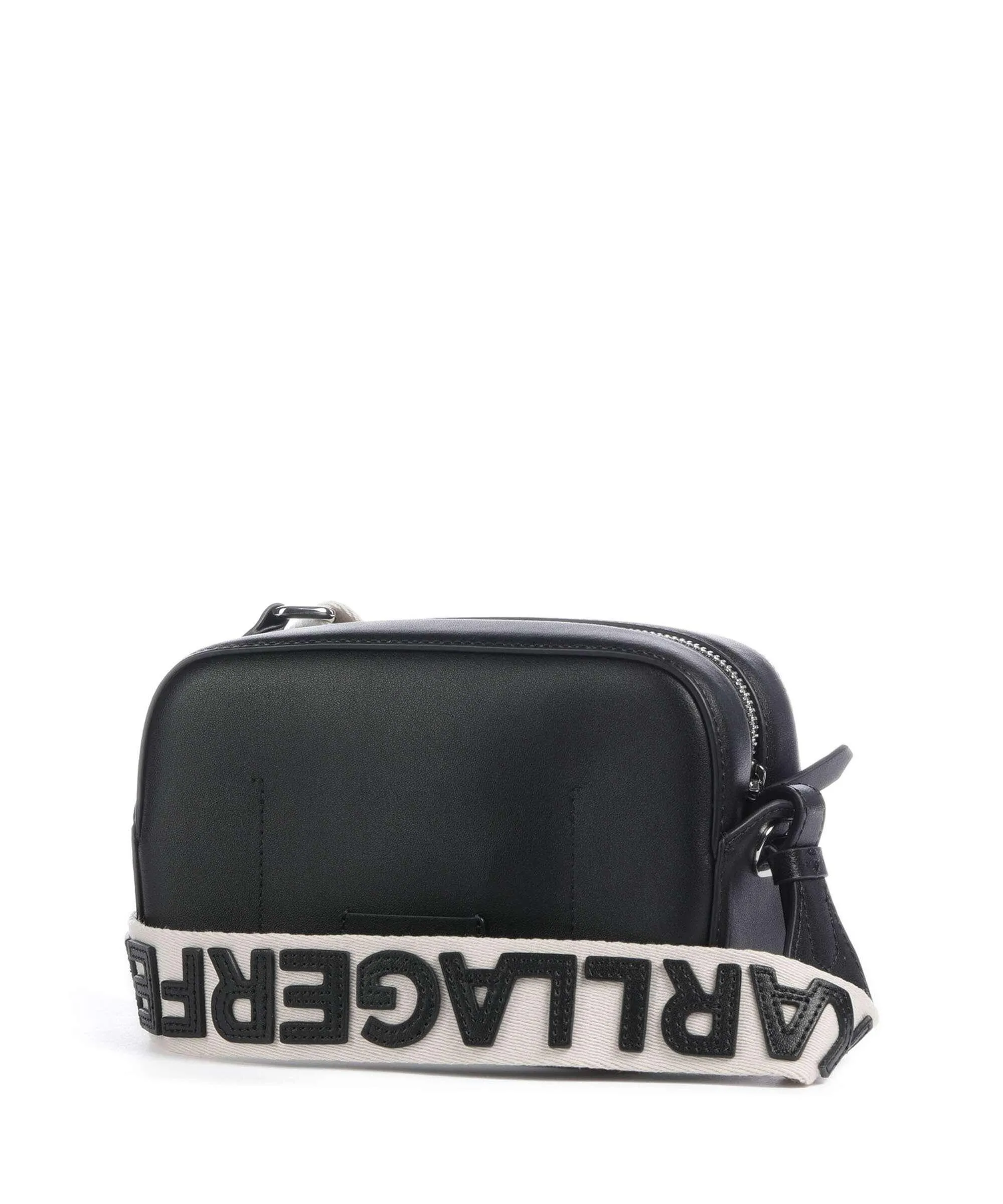  Karl Lagerfeld K/Circle Borsa a tracolla pelle di vacchetta finemente grana nero  