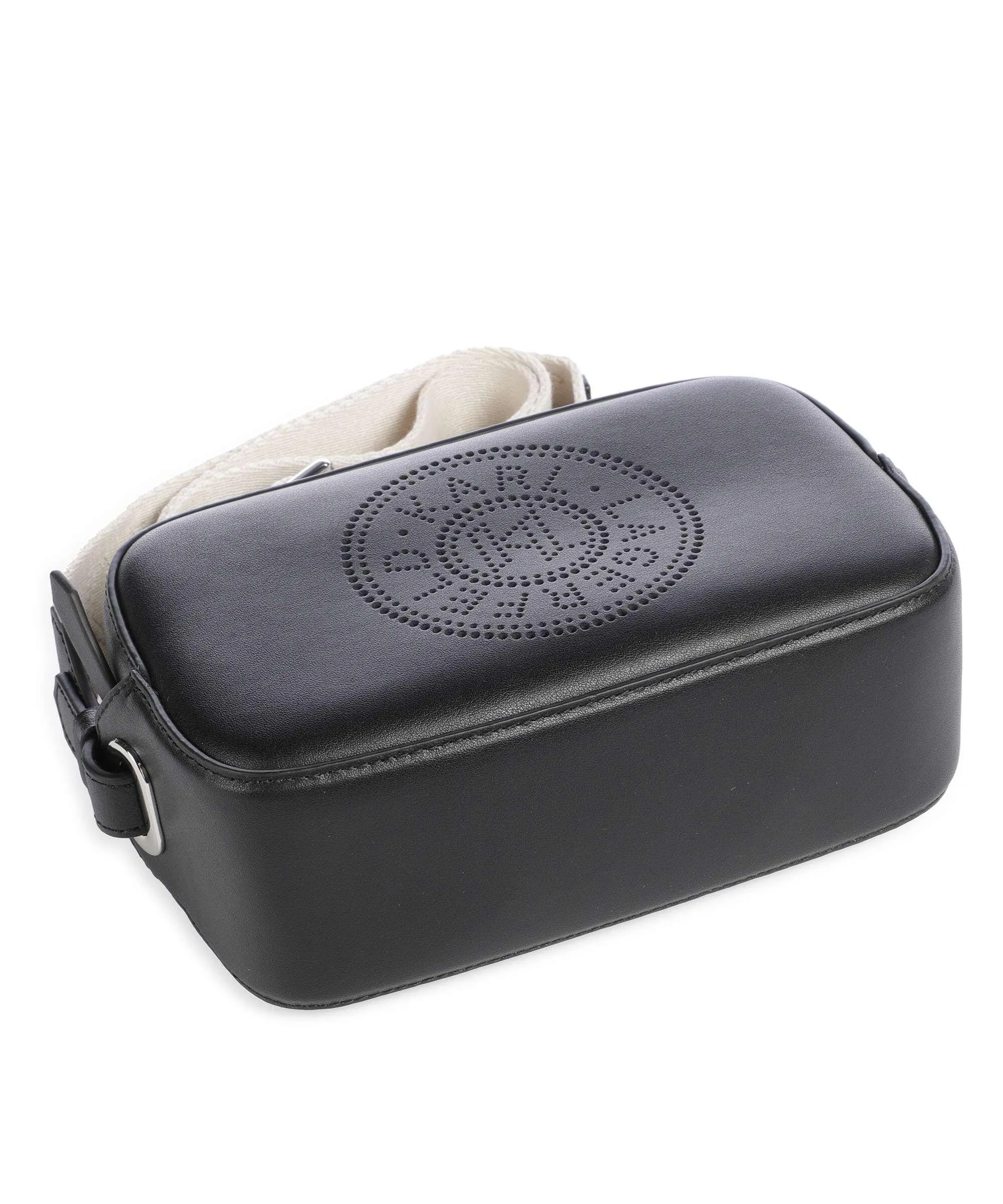  Karl Lagerfeld K/Circle Borsa a tracolla pelle di vacchetta finemente grana nero  