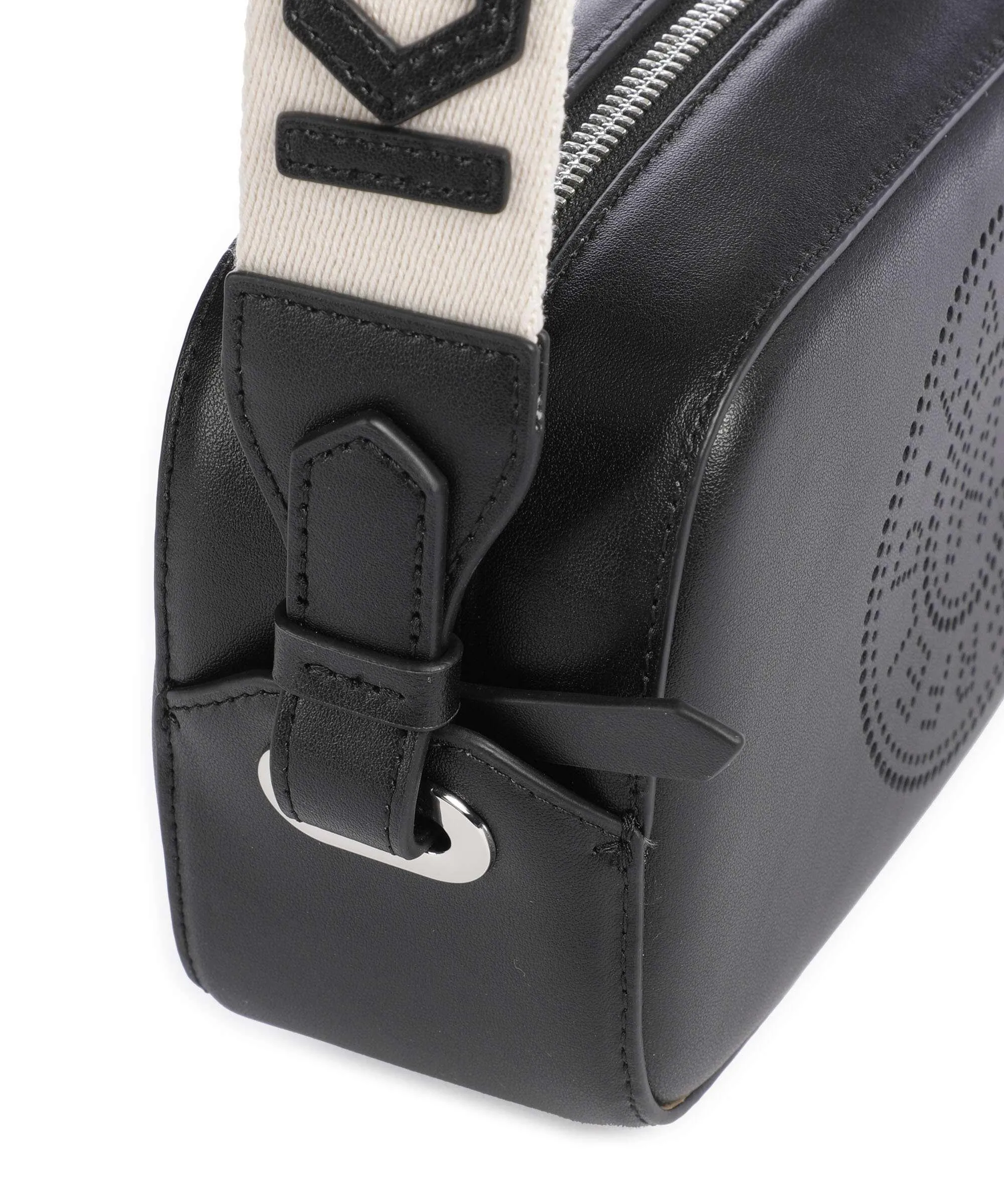  Karl Lagerfeld K/Circle Borsa a tracolla pelle di vacchetta finemente grana nero  