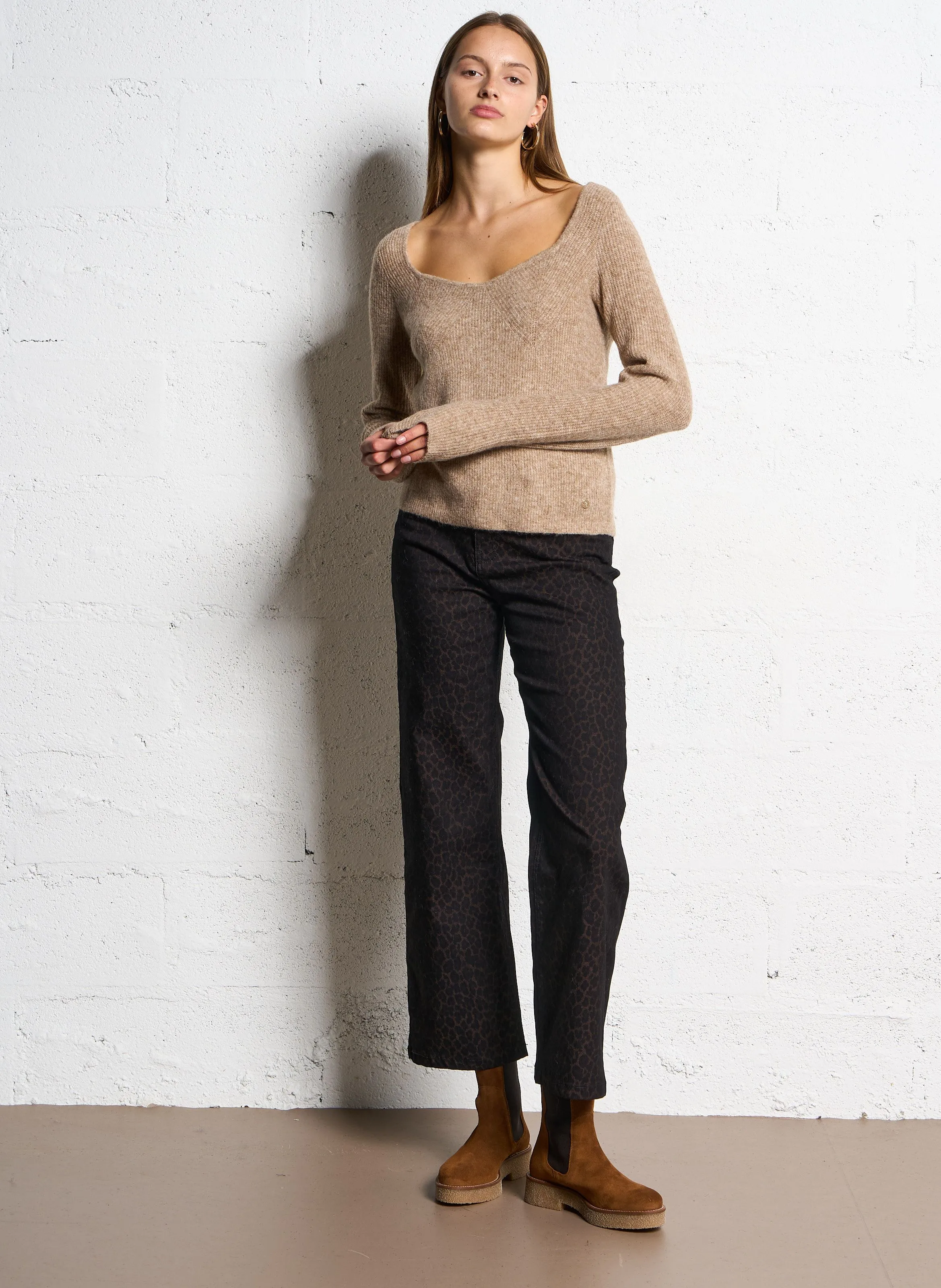  LA PETITE ETOILE   MILA - Maglione dritto scollo tondo | Beige
