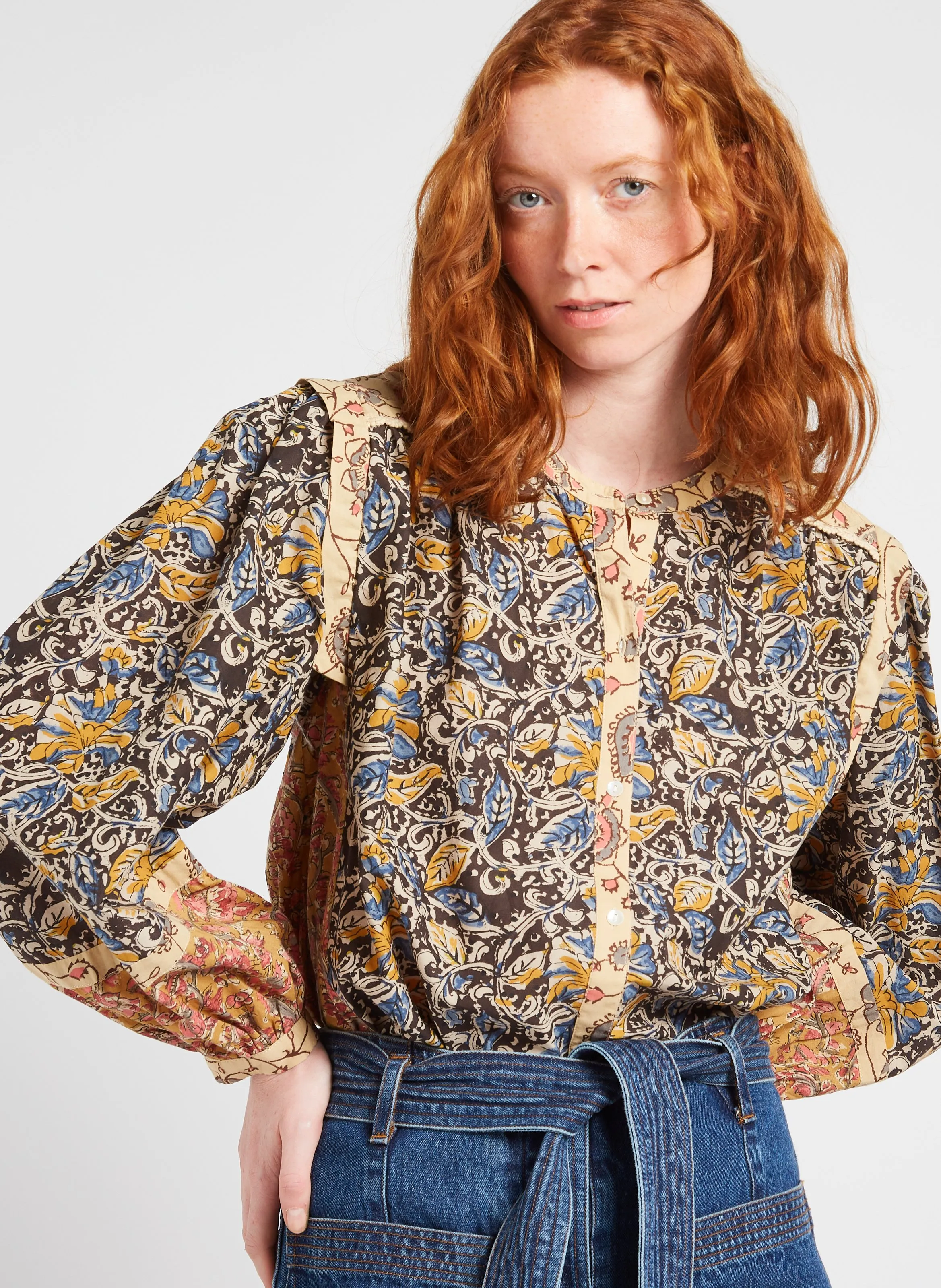  LOUISE MISHA   JANE - Camicia dritta stampata in cotone bio | Multicolore