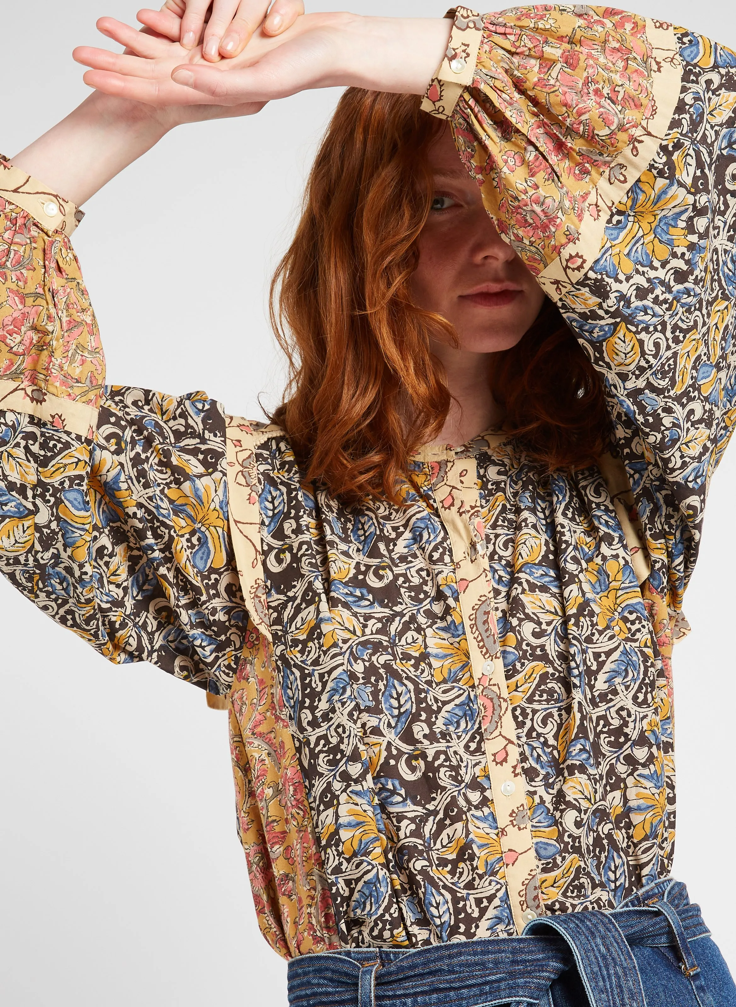  LOUISE MISHA   JANE - Camicia dritta stampata in cotone bio | Multicolore