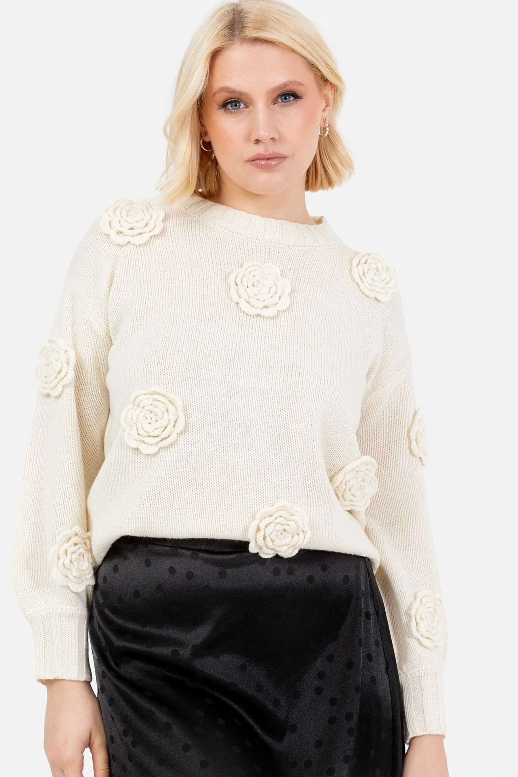 lovedrobe Applique a trecce Maglione    