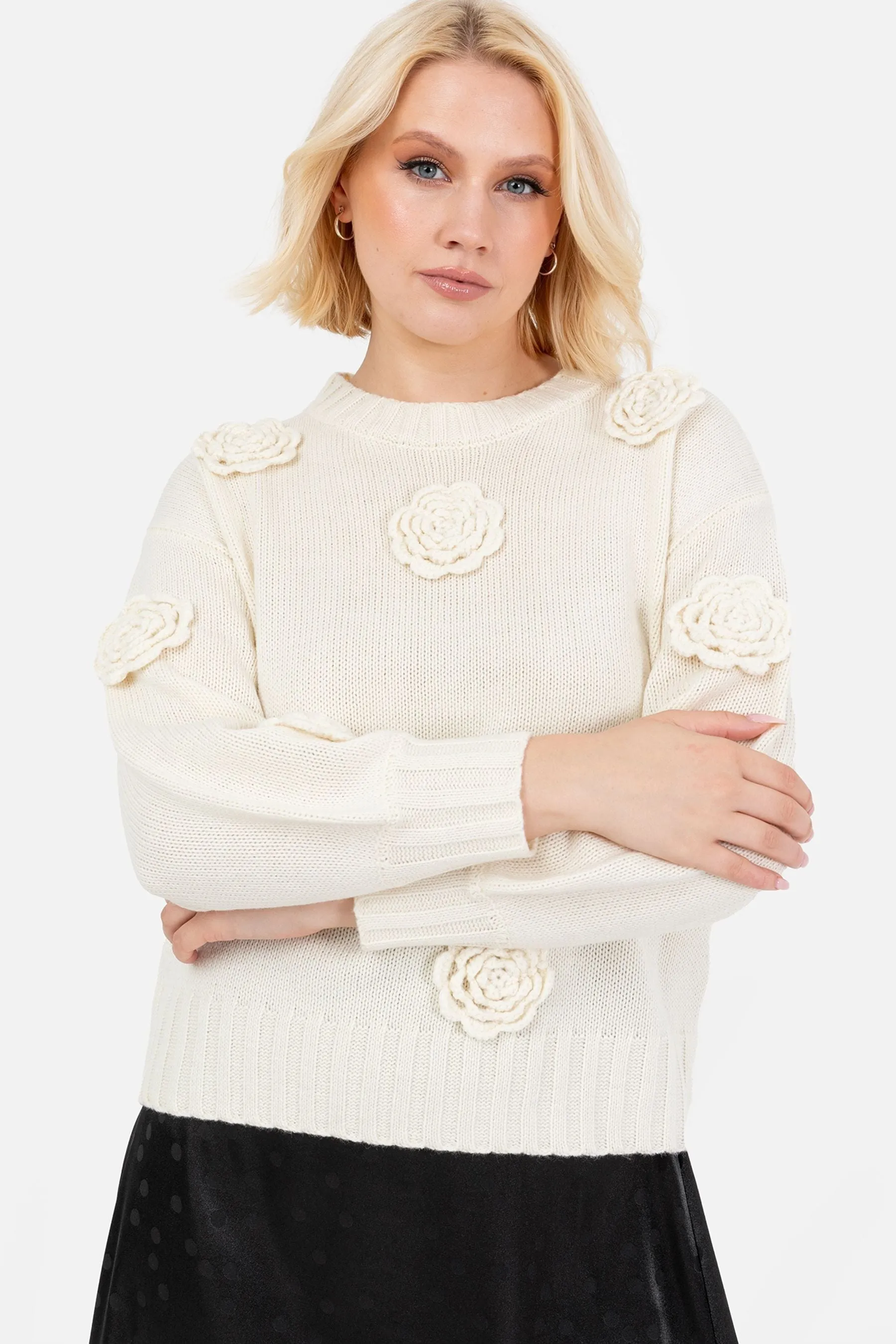 lovedrobe Applique a trecce Maglione    