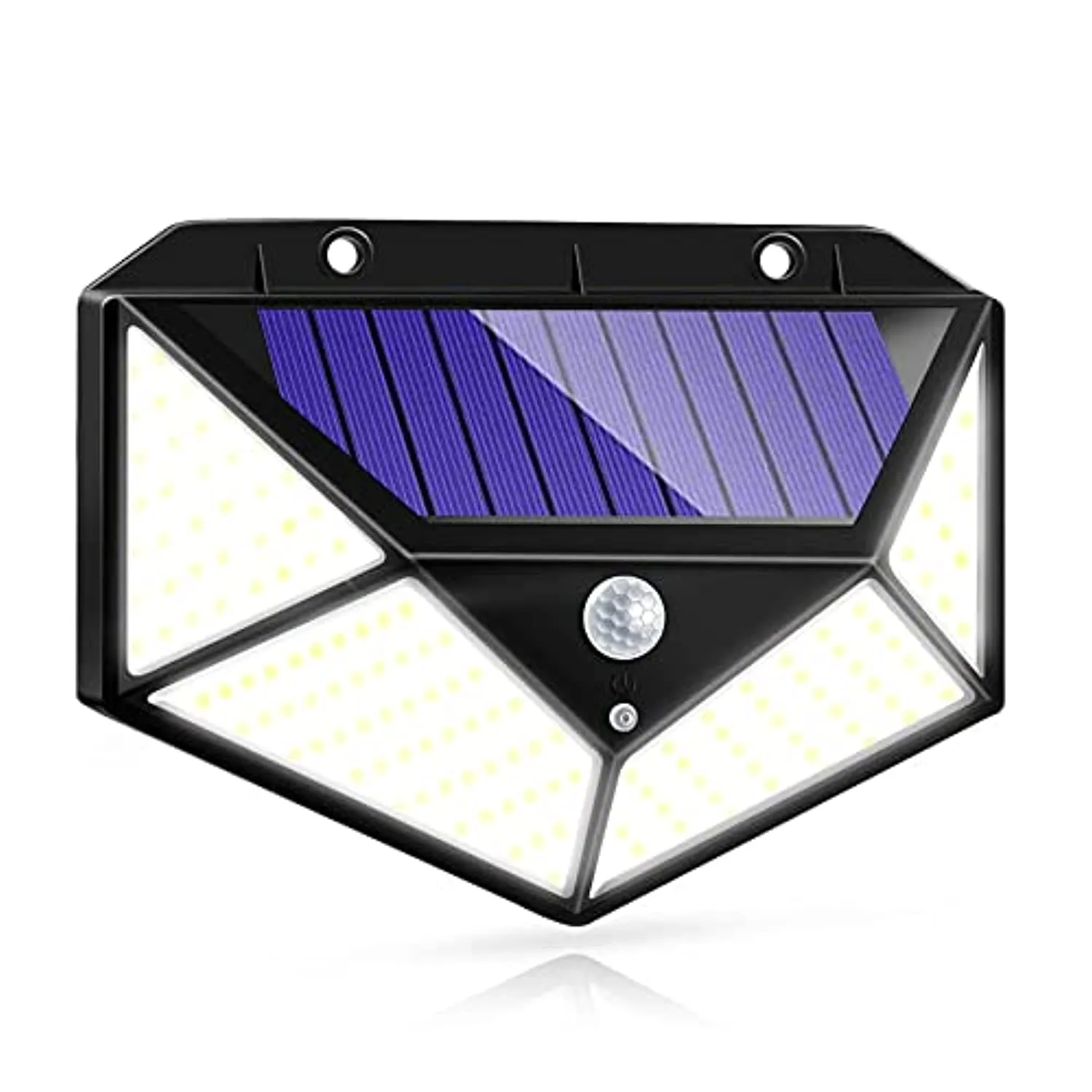 Luce solare da esterno IOTSES 100LED 2200mAh 3 modalità con sensore di movimento 270 da quattro lati IP65 Faretto impermeabile p
