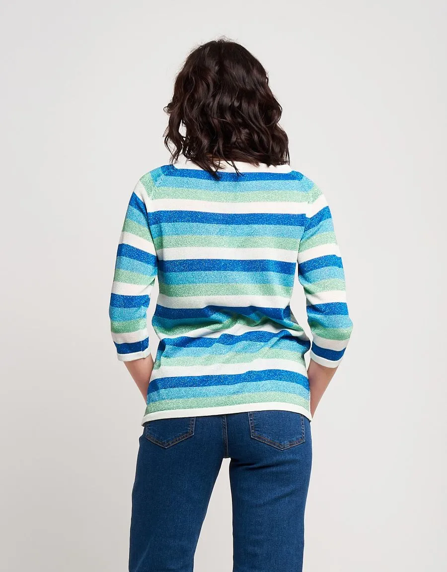 Maglia jacquard geometrica