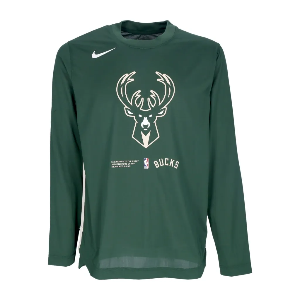 maglietta manica lunga uomo nba pregame dri-fit l/s top milbuc FIR/FLAT OPAL