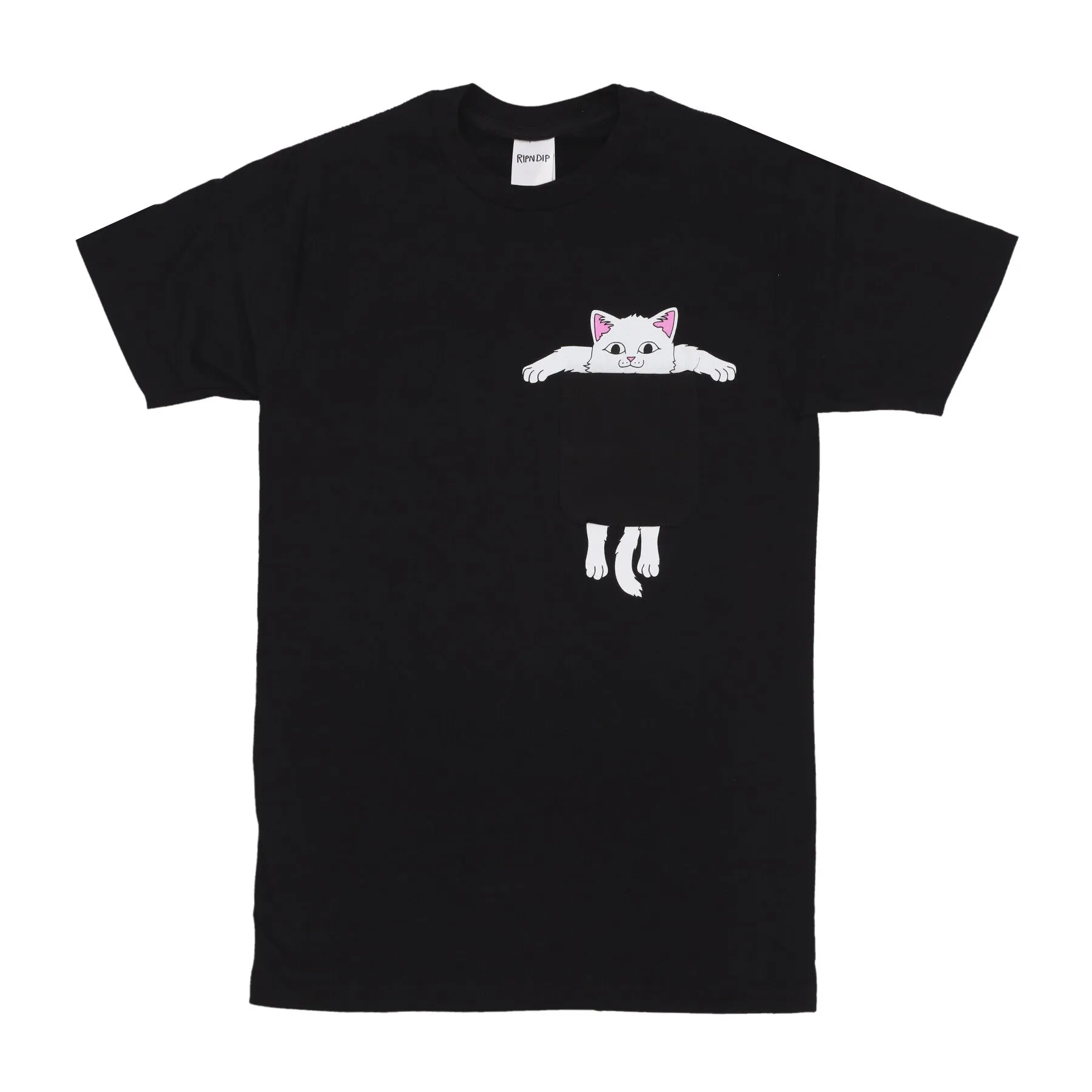 Maglietta Uomo Broke The Pocket Pocket Tee Black