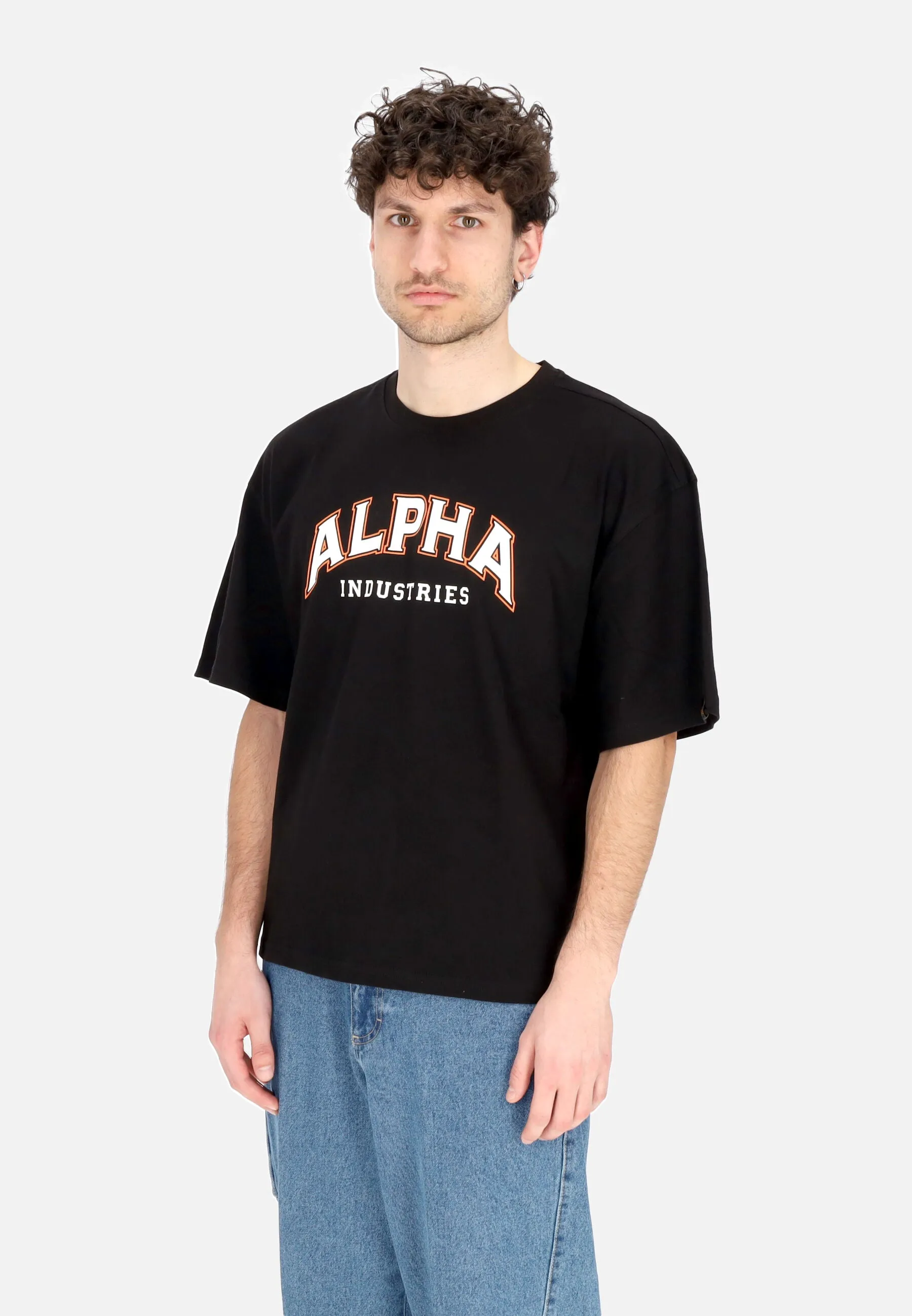 Maglietta Uomo College Tee Black