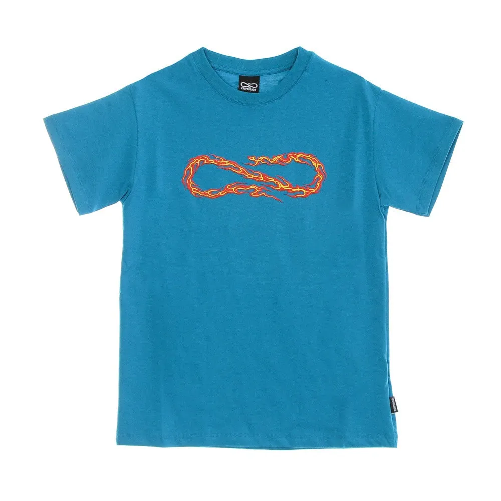 Maglietta Uomo Logo Flame Tee Turquoise