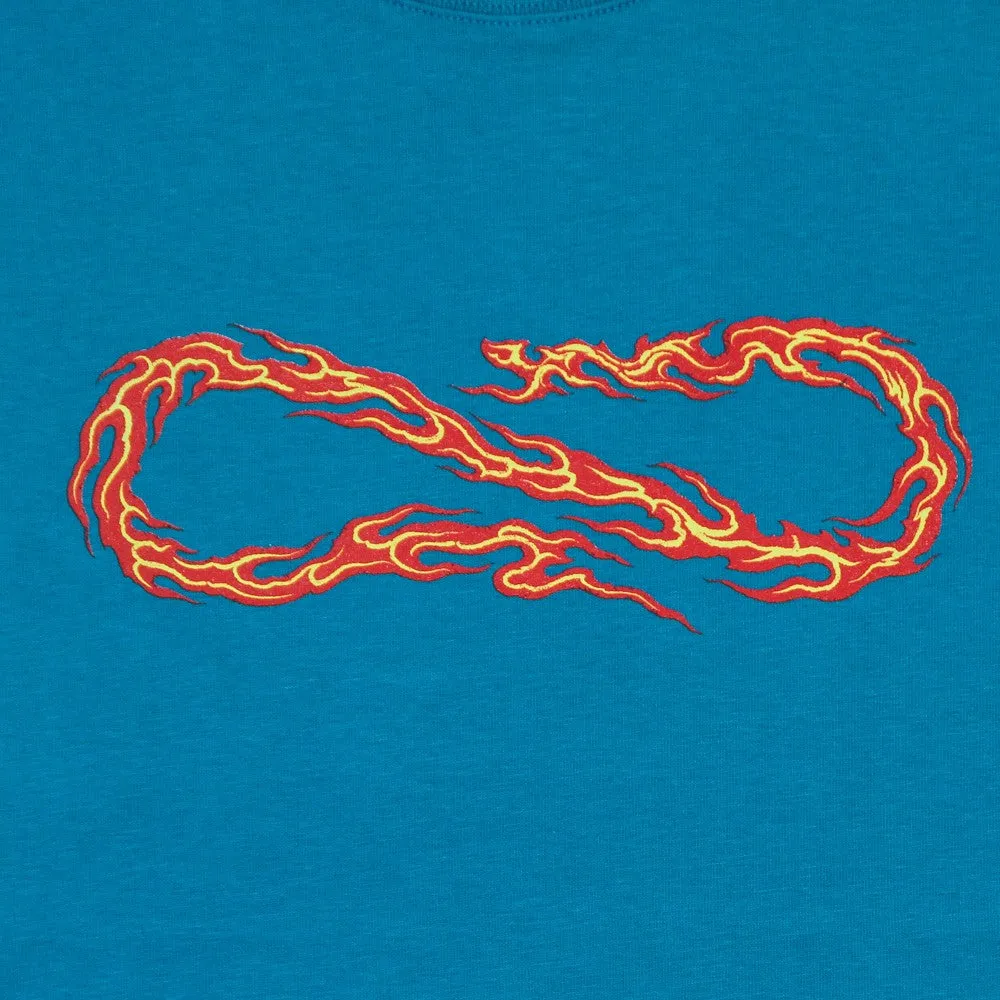 Maglietta Uomo Logo Flame Tee Turquoise