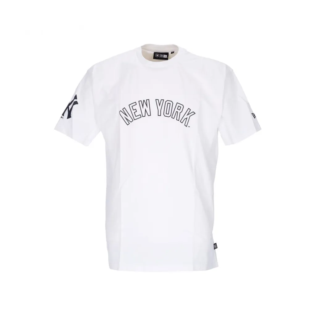 maglietta uomo mlb washed pack wordmark oversize tee neyyan WHITE