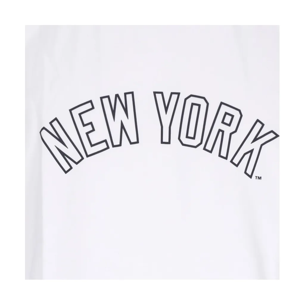 maglietta uomo mlb washed pack wordmark oversize tee neyyan WHITE
