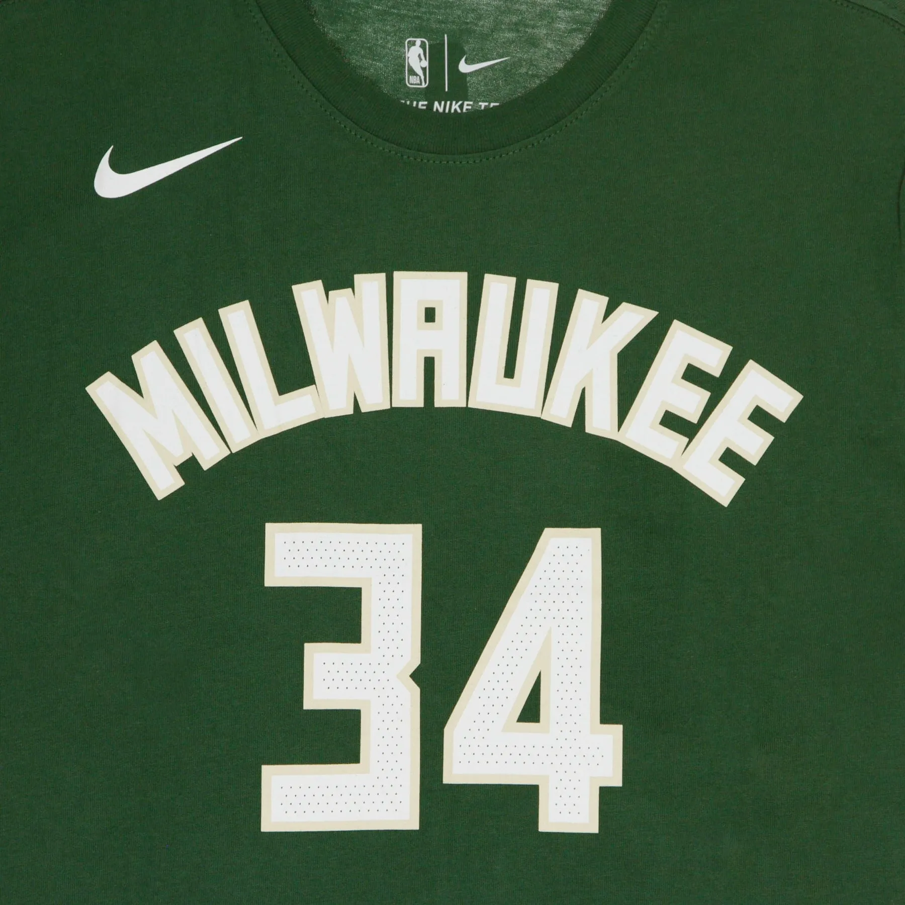 Maglietta Uomo Nba Tee No 34 Giannis Antetokounmpo Milbuc Fir