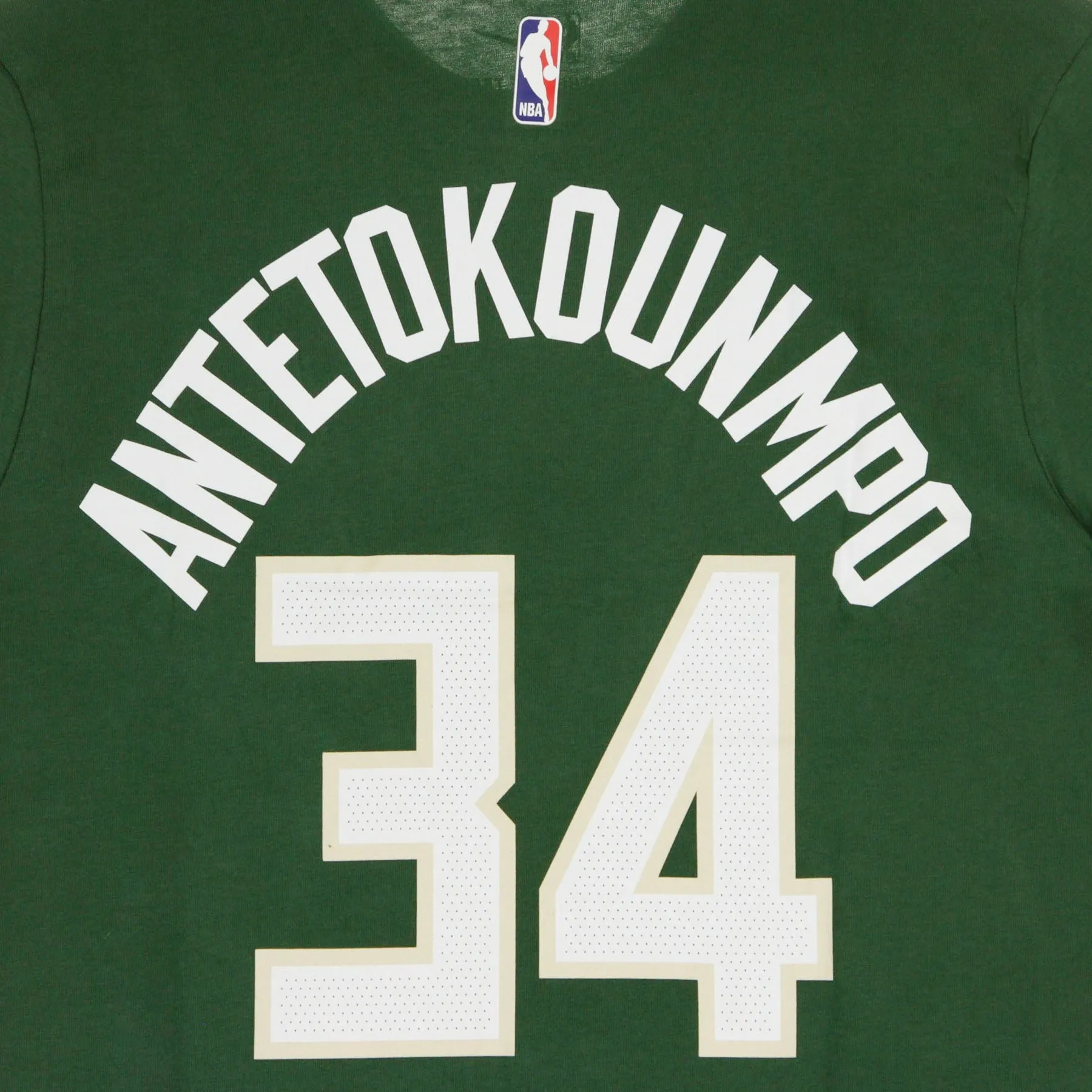 Maglietta Uomo Nba Tee No 34 Giannis Antetokounmpo Milbuc Fir
