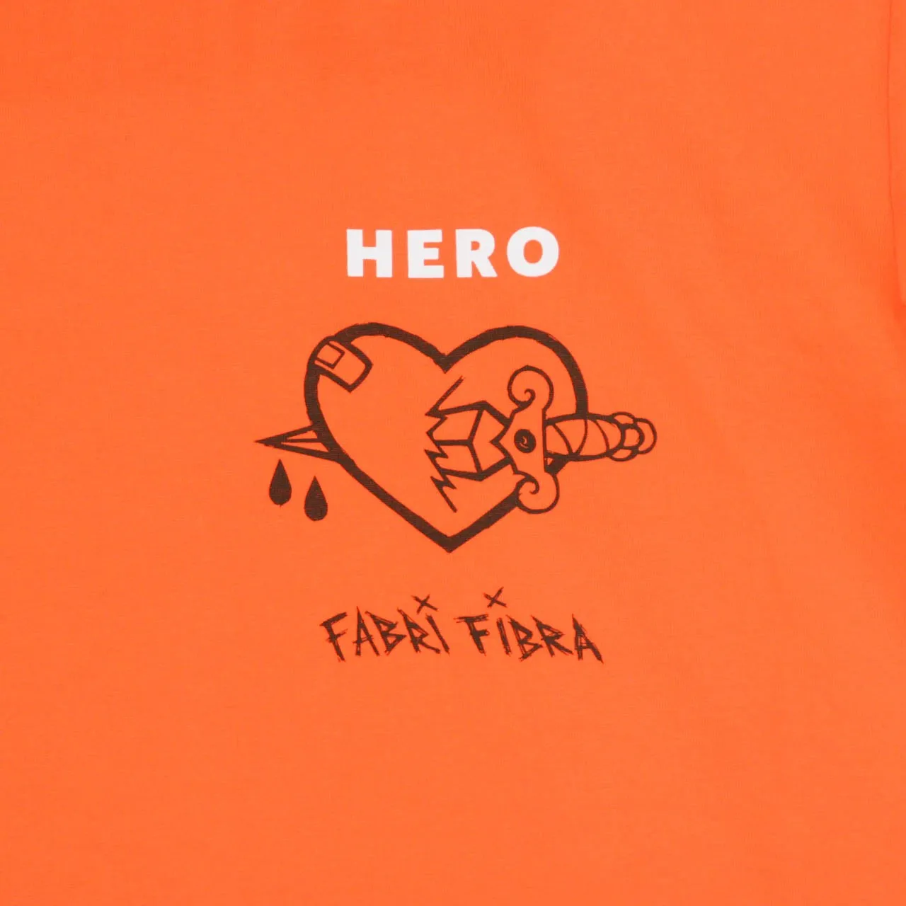 Maglietta Uomo Tee Fucktheromance X Fabri Fibra Orange