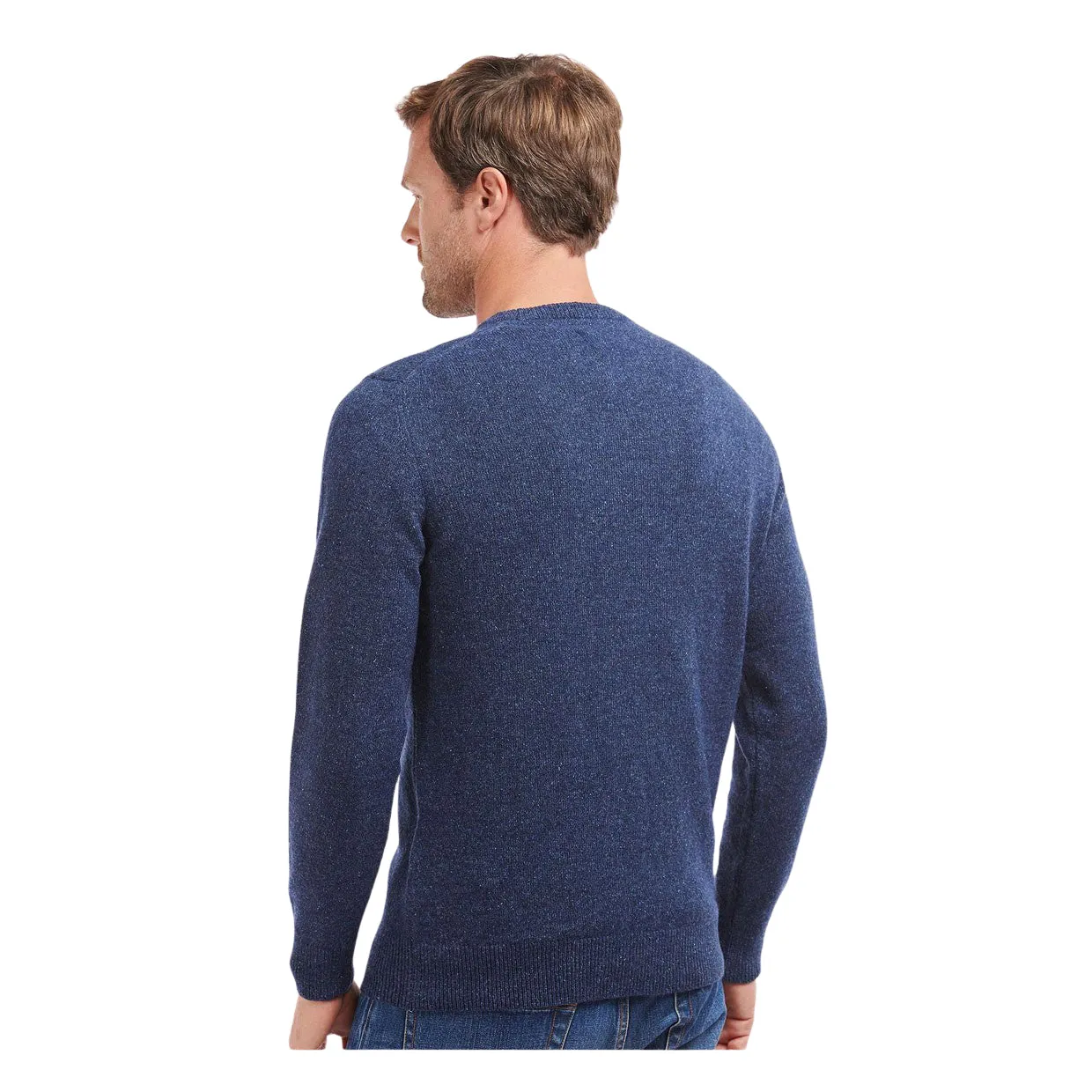 Maglione Barbour Essential Tisbury Blu Melange