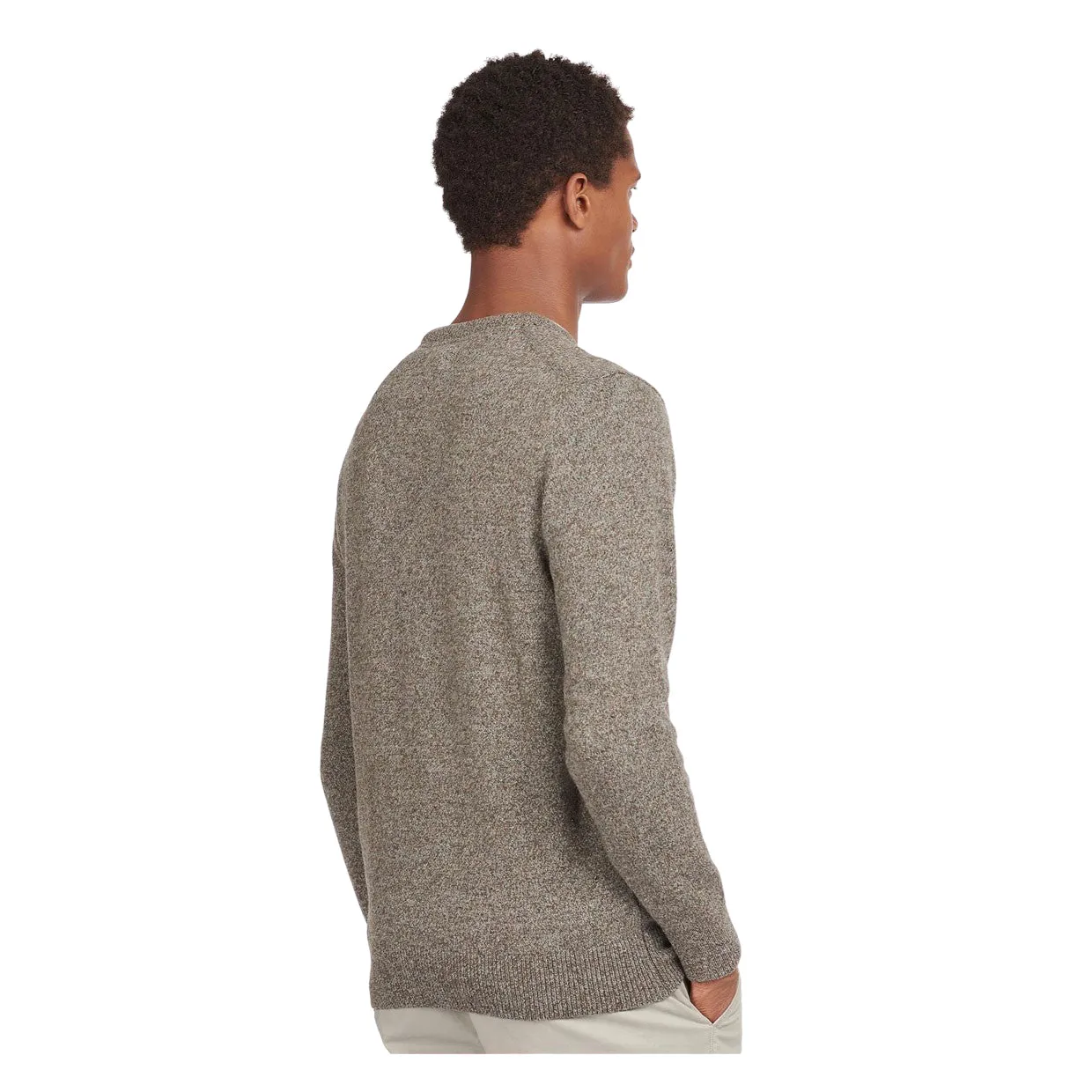 Maglione Barbour Essential Tisbury Marrone Melange