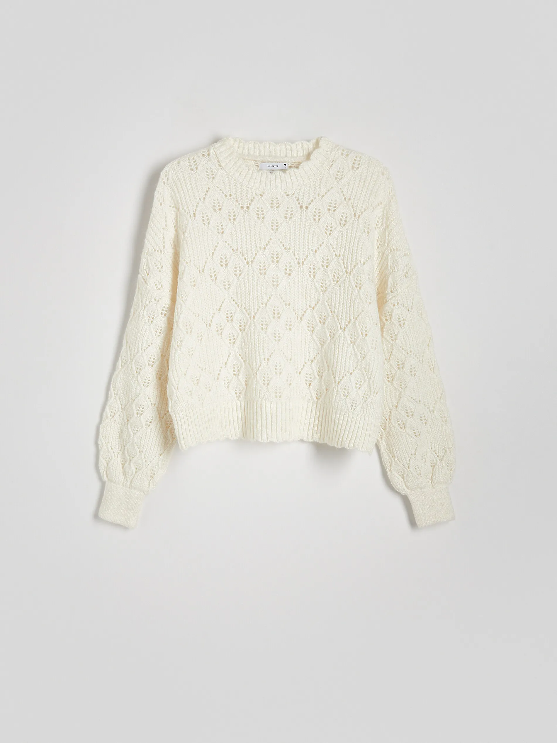 Maglione con motivo traforato