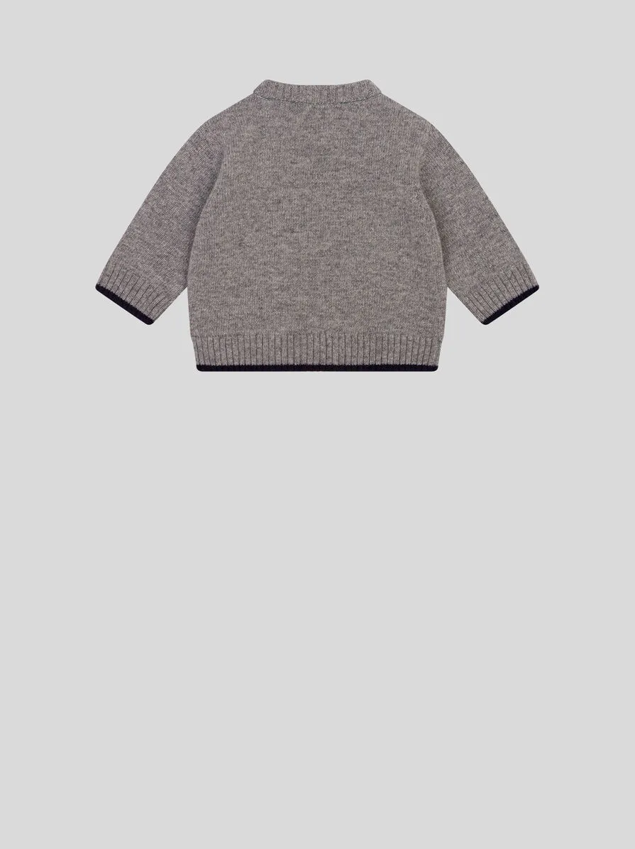 MAGLIONE CON STEMMA PER NEONATI