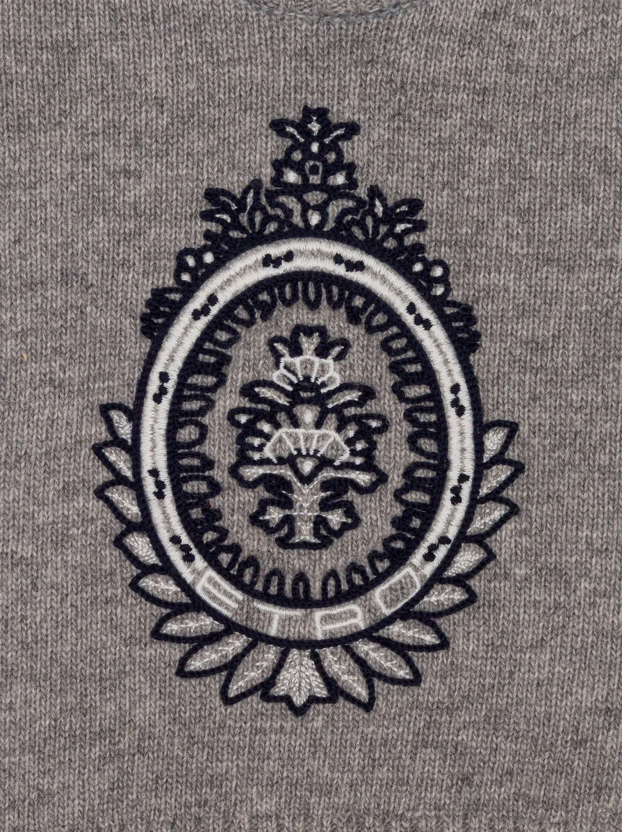 MAGLIONE CON STEMMA PER NEONATI