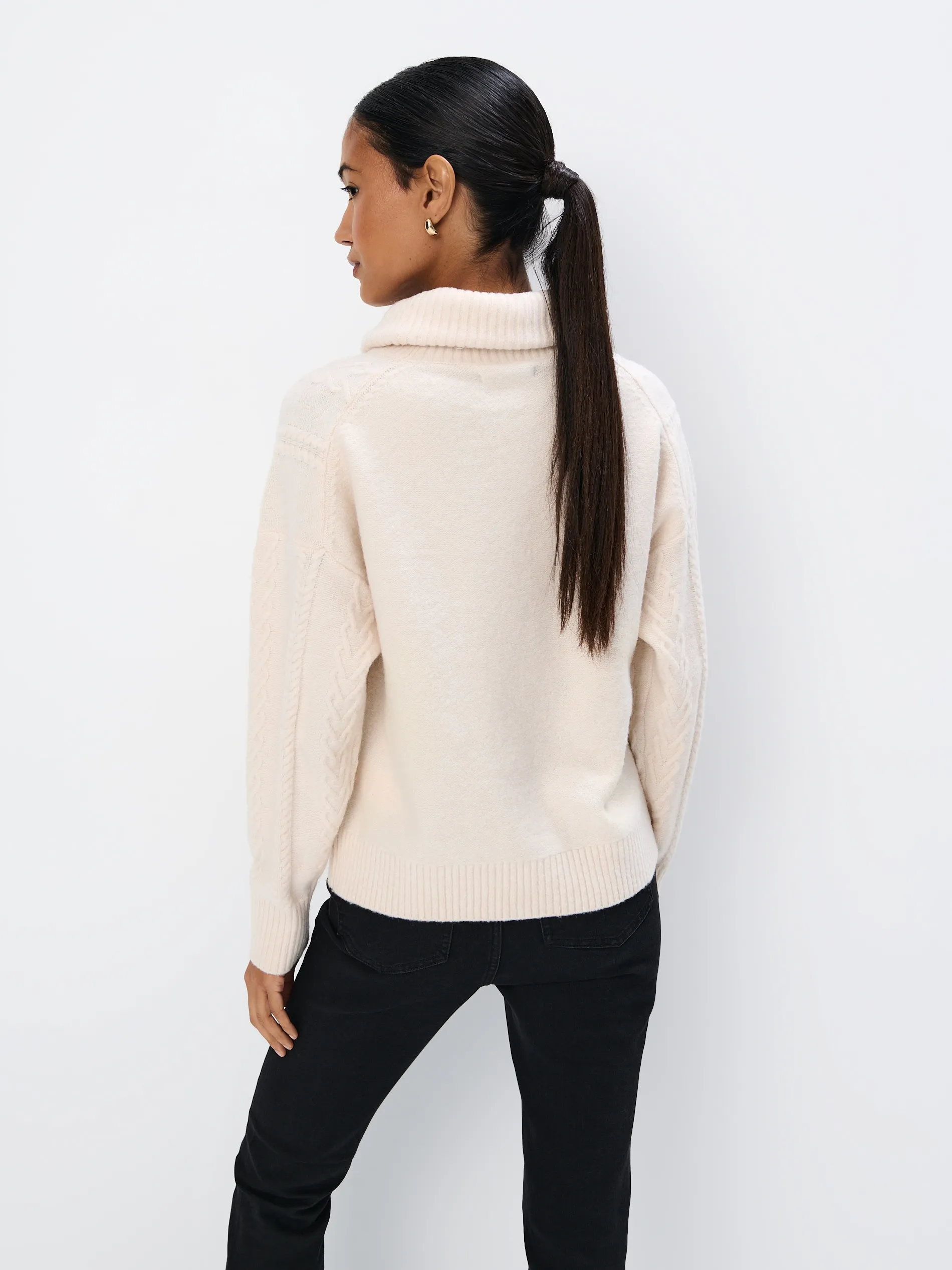 Maglione con trama decorativa
