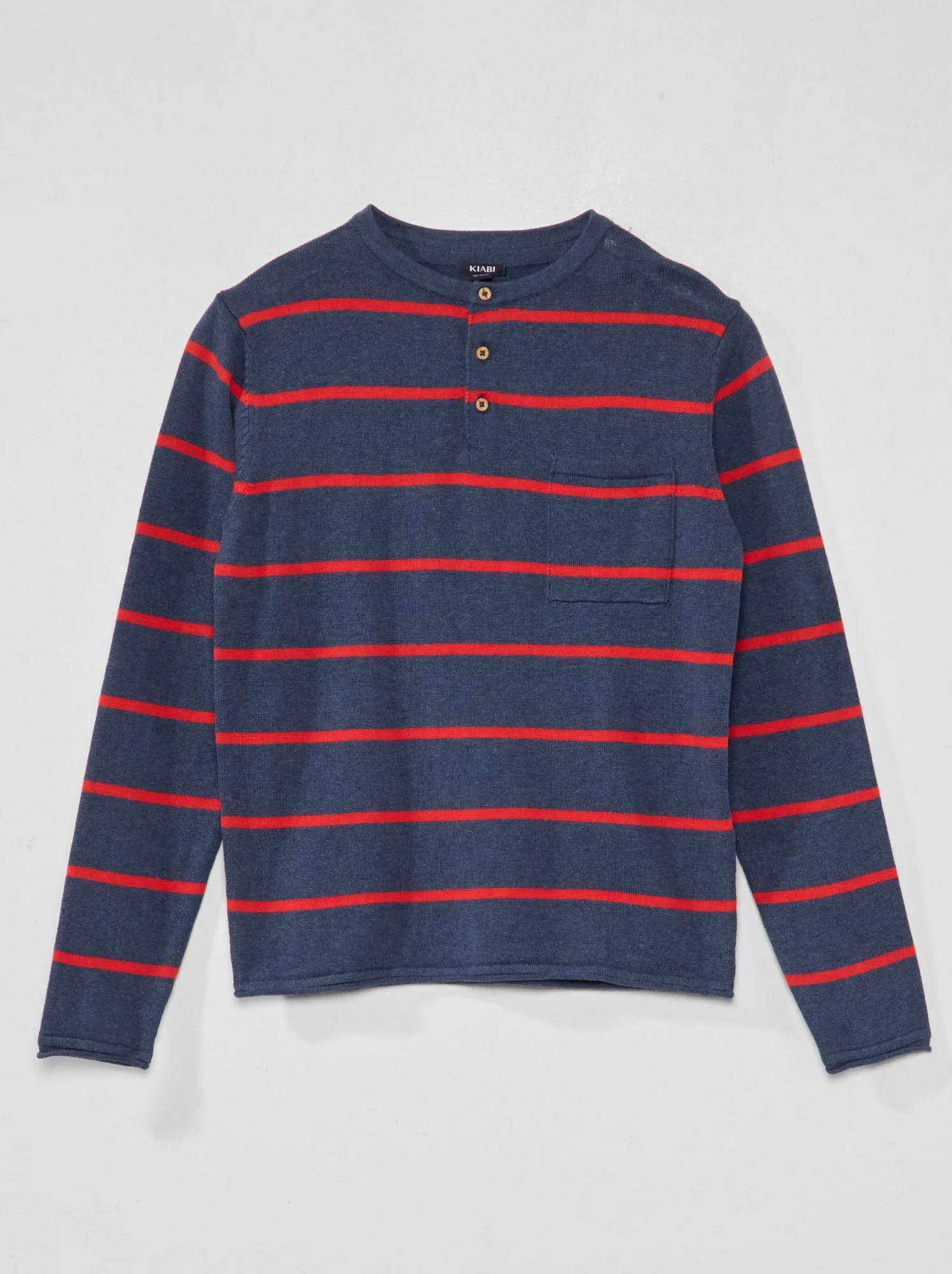 Maglione leggero con collo serafino - ROSSO