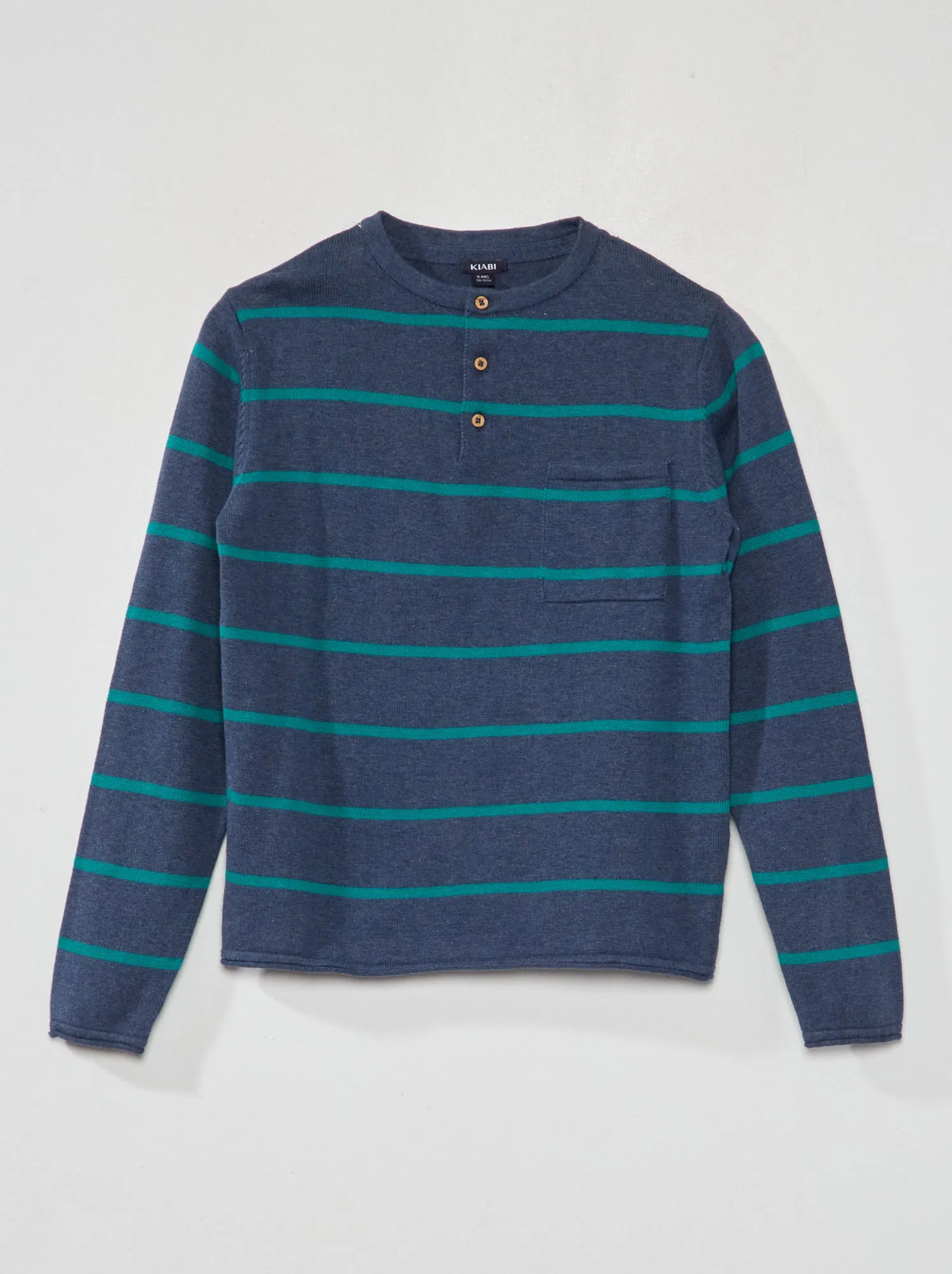 Maglione leggero con collo serafino - VERDE