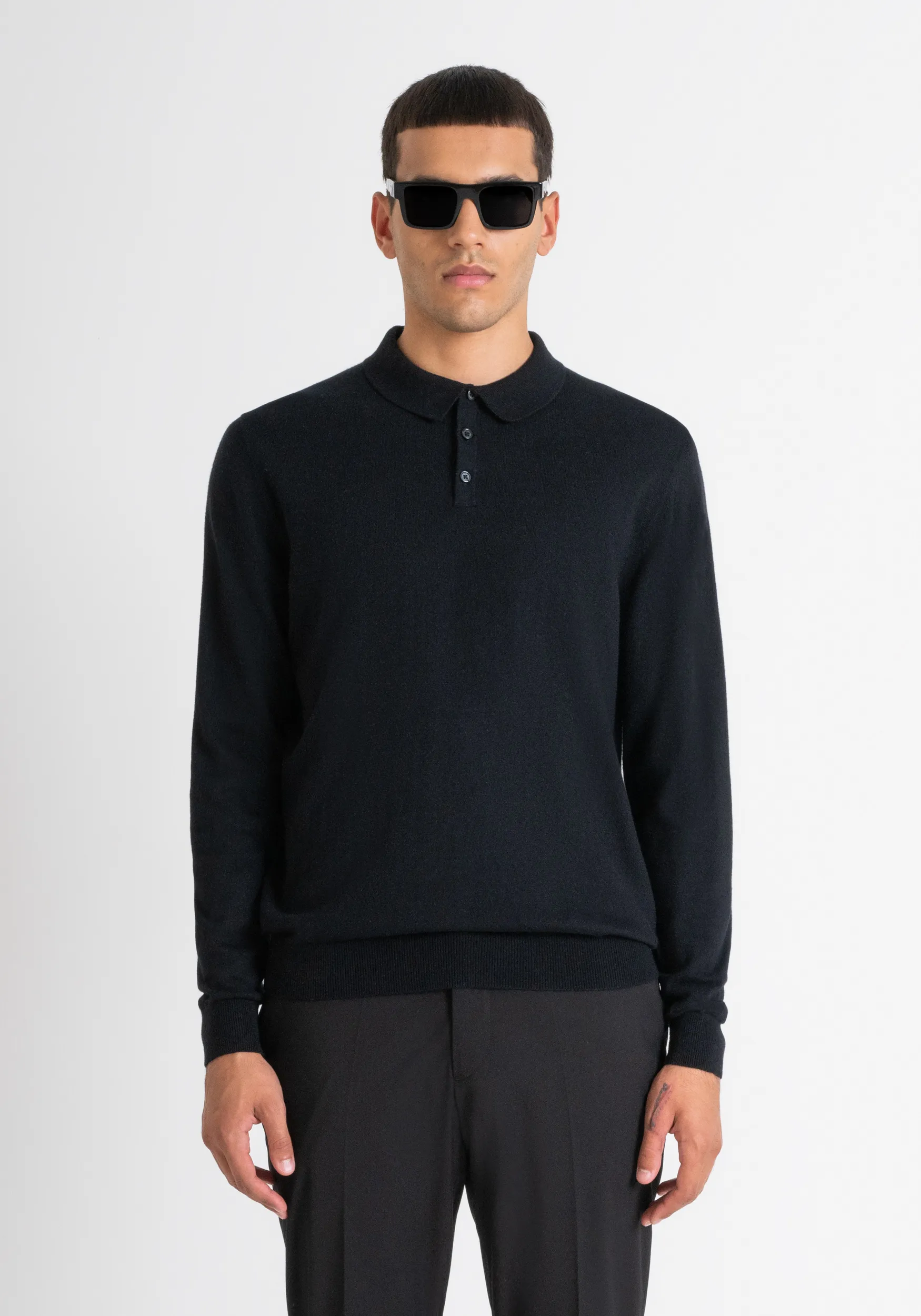 MAGLIONE REGULAR FIT IN MISTO CASHEMERE