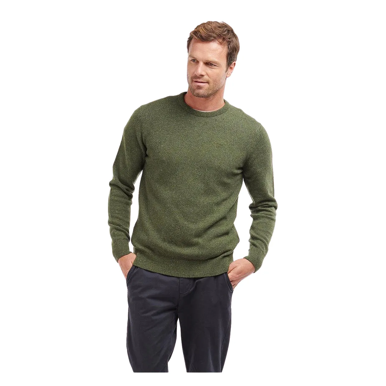 Maglione Uomo Barbour Tisbury Verde Melange