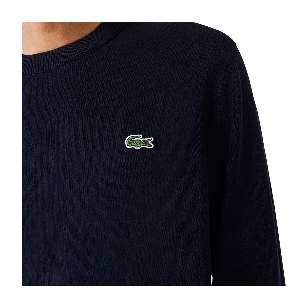Maglione Uomo Lacoste Girocollo Blu Navy